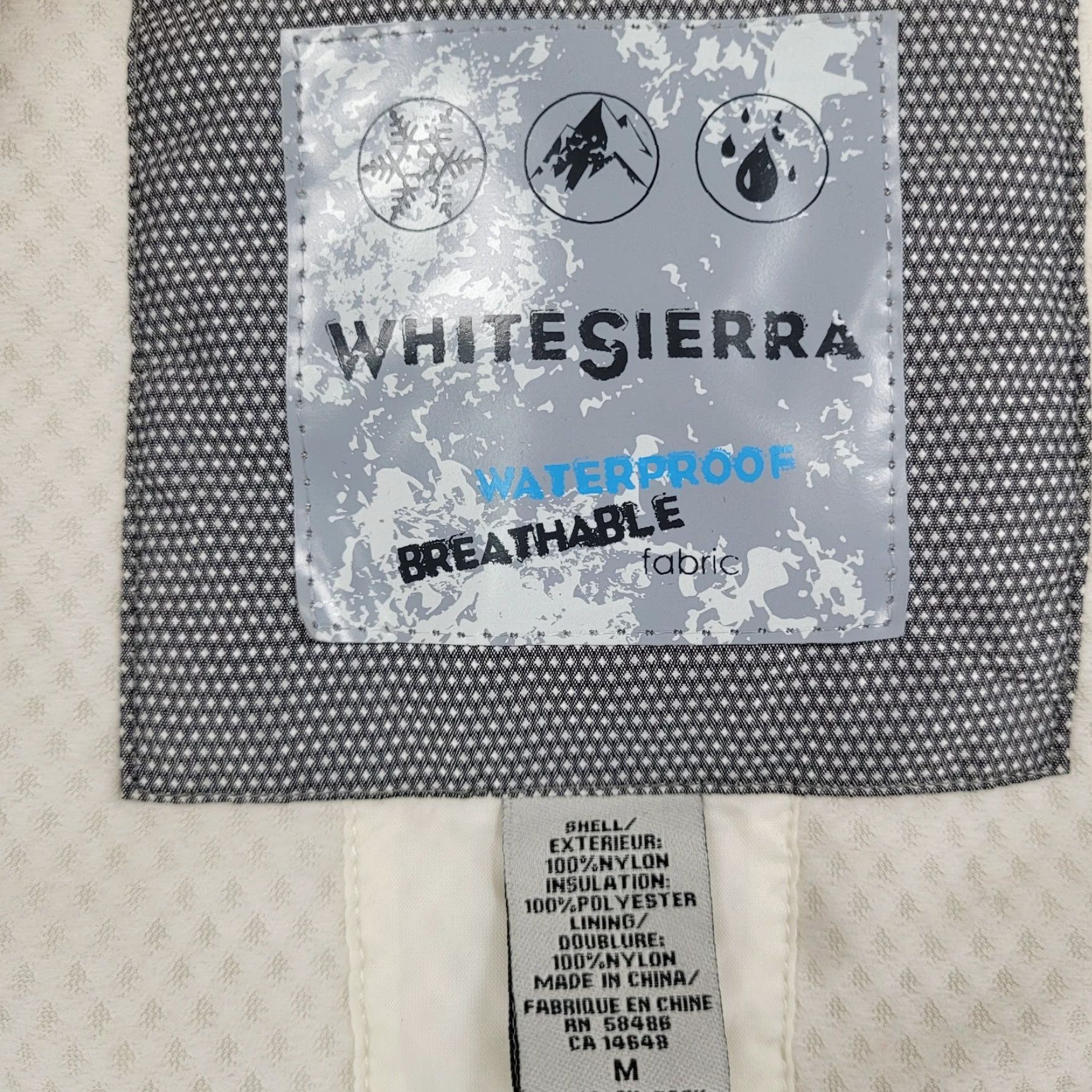 Vintage White Sierra Ivory Waterproof Breathable Hooded Insulated Zip Jacket M Size M / US 6-8 / IT 42-44 - 3 Thumbnail