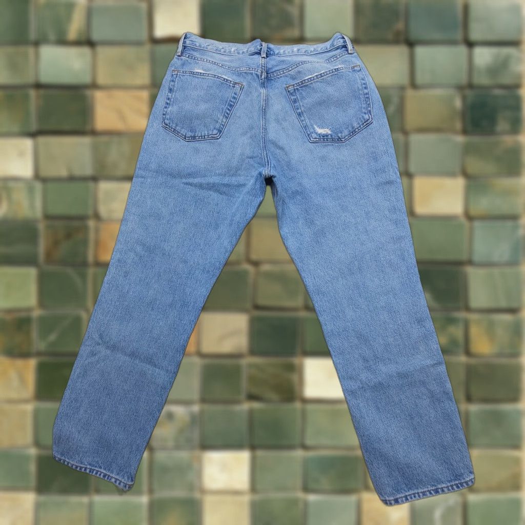 Frame FRAME Jeans Frame Le Original Jeans Distressed High Rise 31 Button Fly Straight Denim Blue 5-Pocket Women Mens? Size 24" / US 00 / IT 34 - 1 Thumbnail