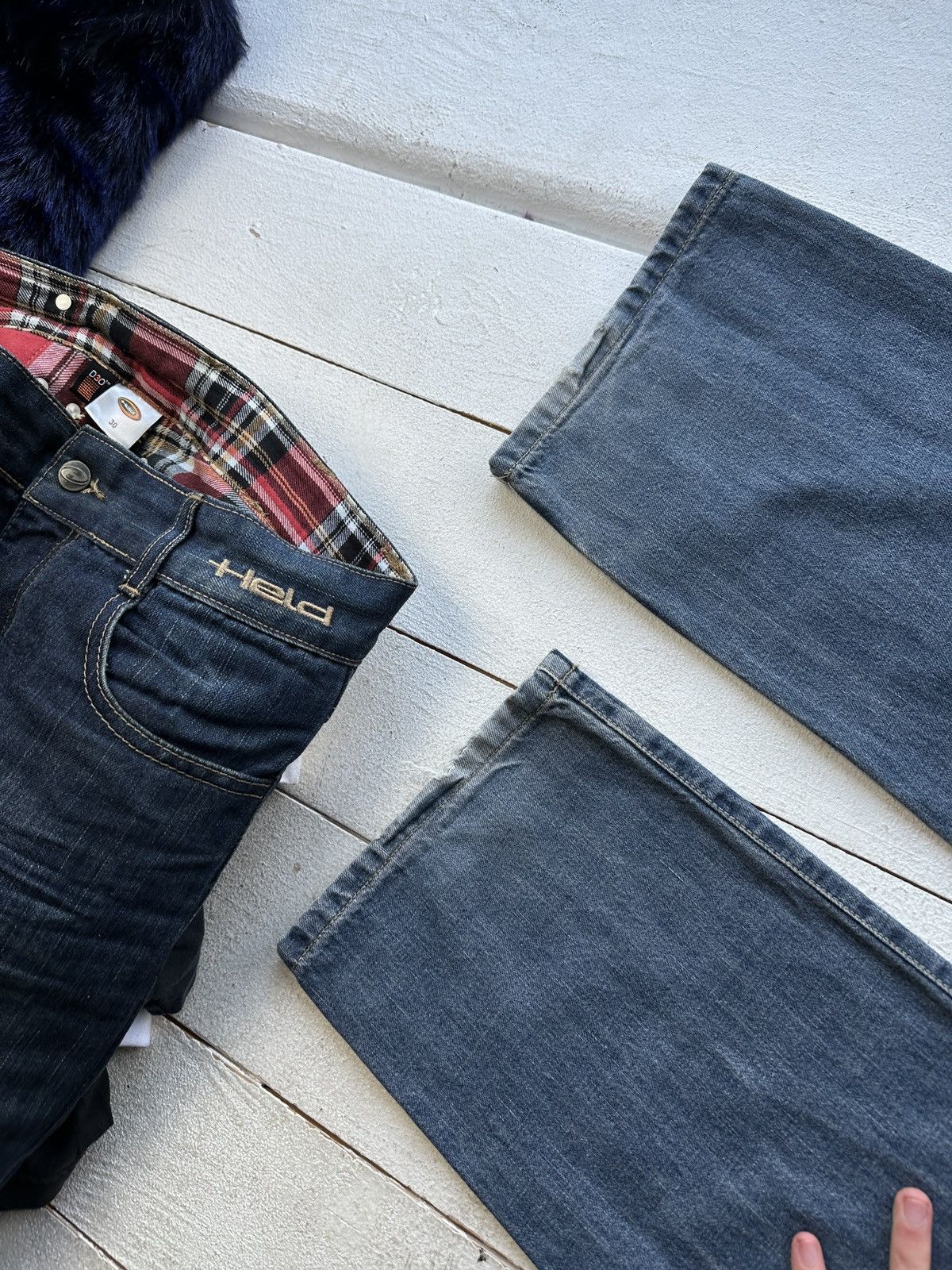 Hugo Boss 🚨 VNTG HUGO BOSS BLUE WASHED RARE MEN DENIM JEANS LUXURY Size US 33 - 10 Thumbnail