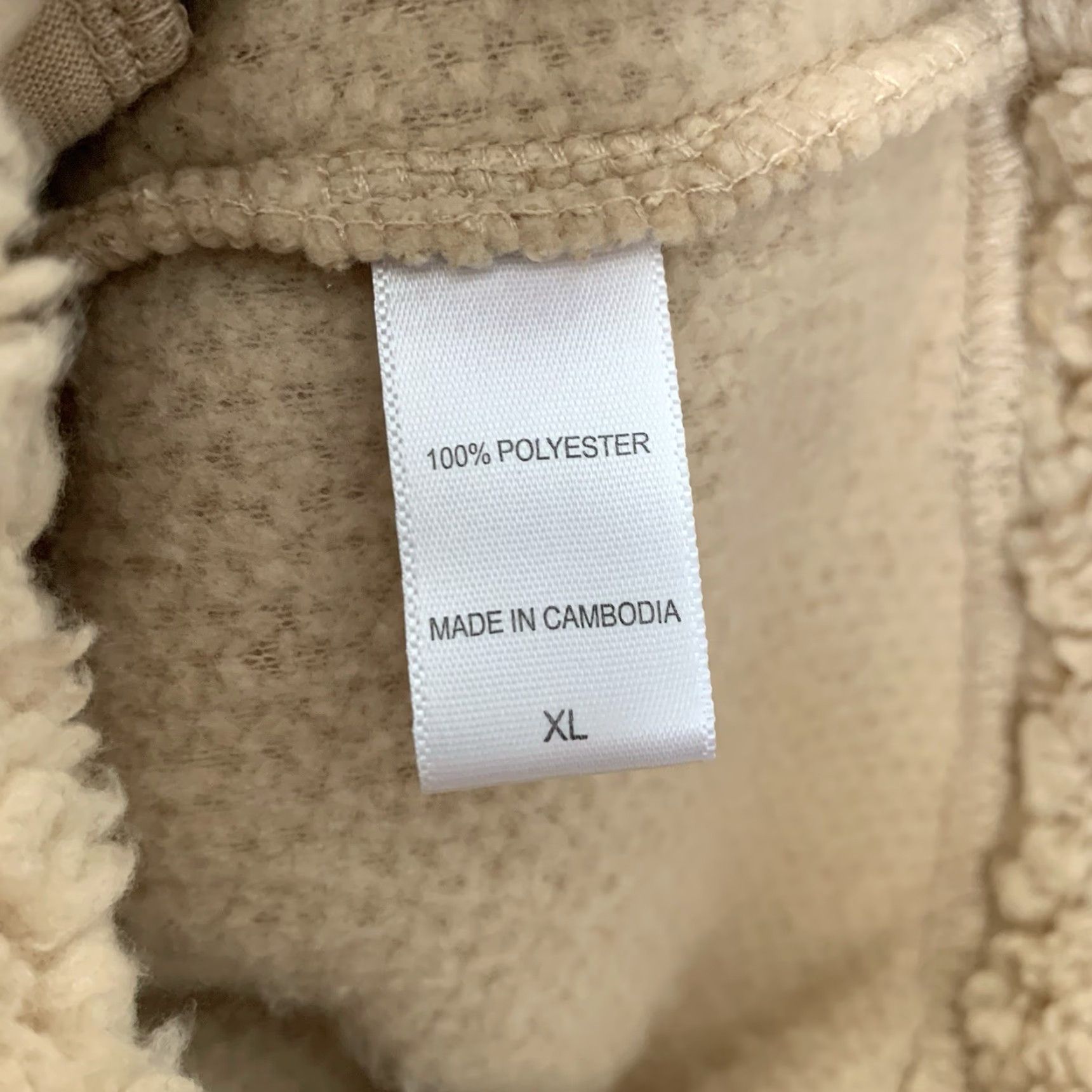 Vintage Koolaburra by UGG Womens XL Teddy Bear Sherpa Hoodie Jacket Tan Camel Pockets Size XL / US 12-14 / IT 48-50 - 4 Thumbnail