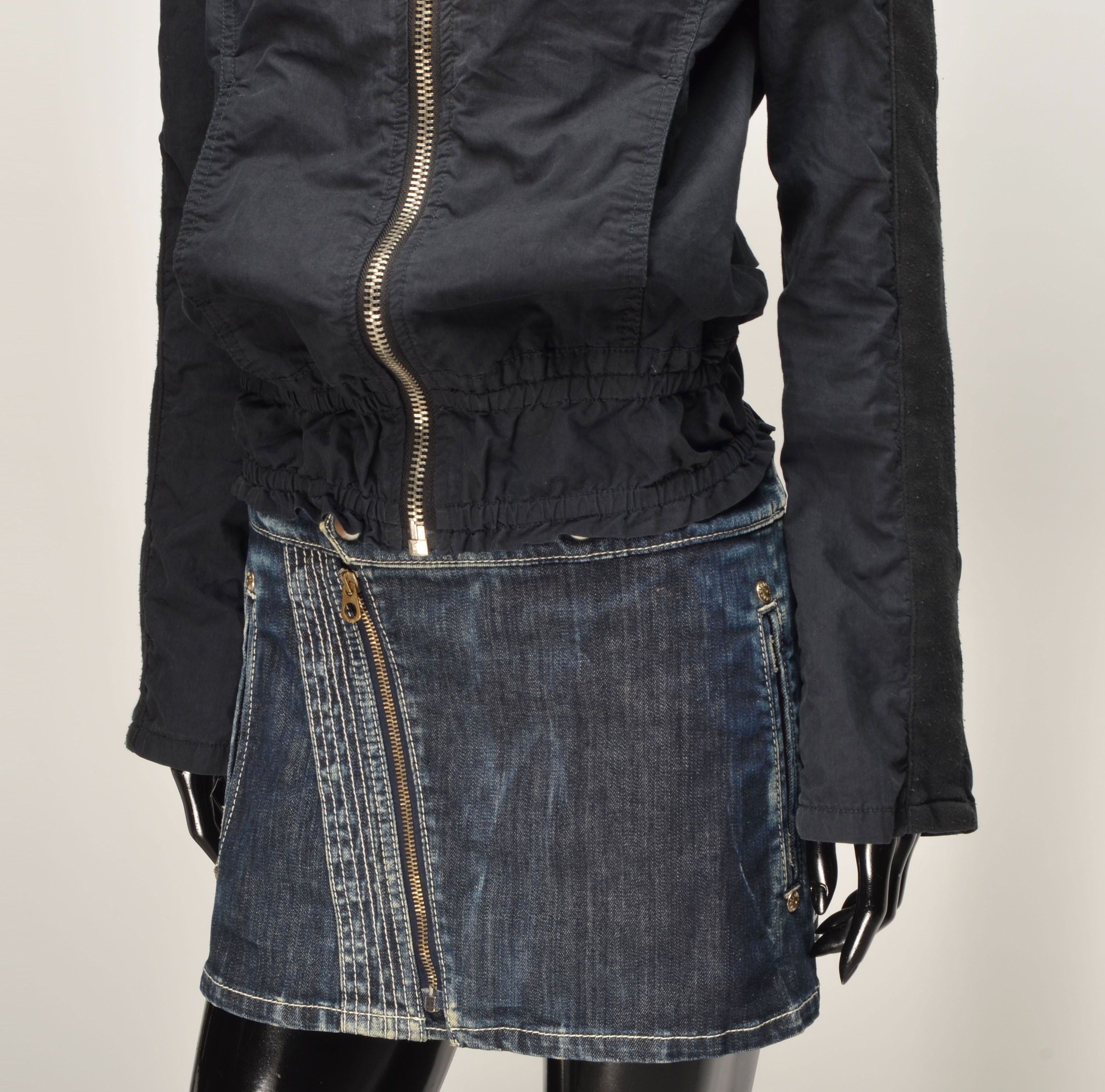 Diesel Vintage Diesel Y2K Grunge Charcoal Jacket Size M / US 6-8 / IT 42-44 - 3 Thumbnail