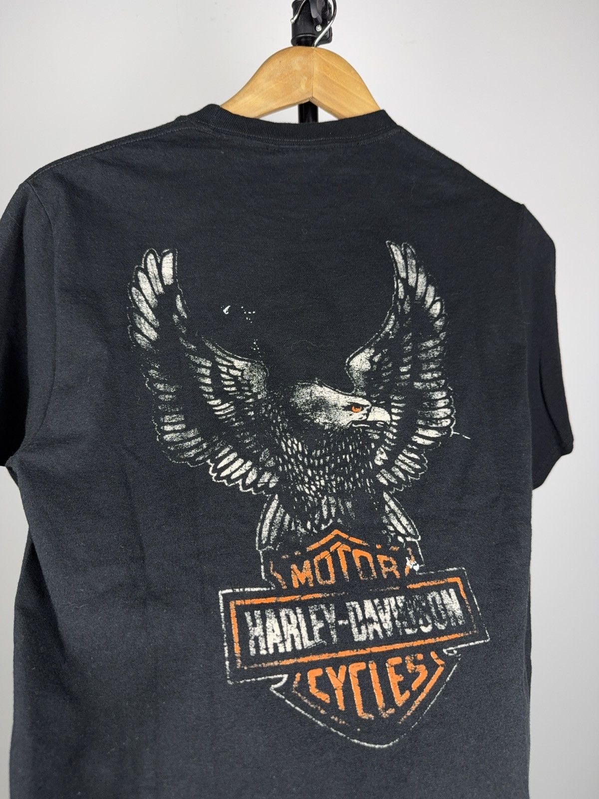 Harley Davidson Moto Harley Davidson Eagle Racing USA Graphic Biker T-Shirt Size US S / EU 44-46 / 1 - 11 Thumbnail