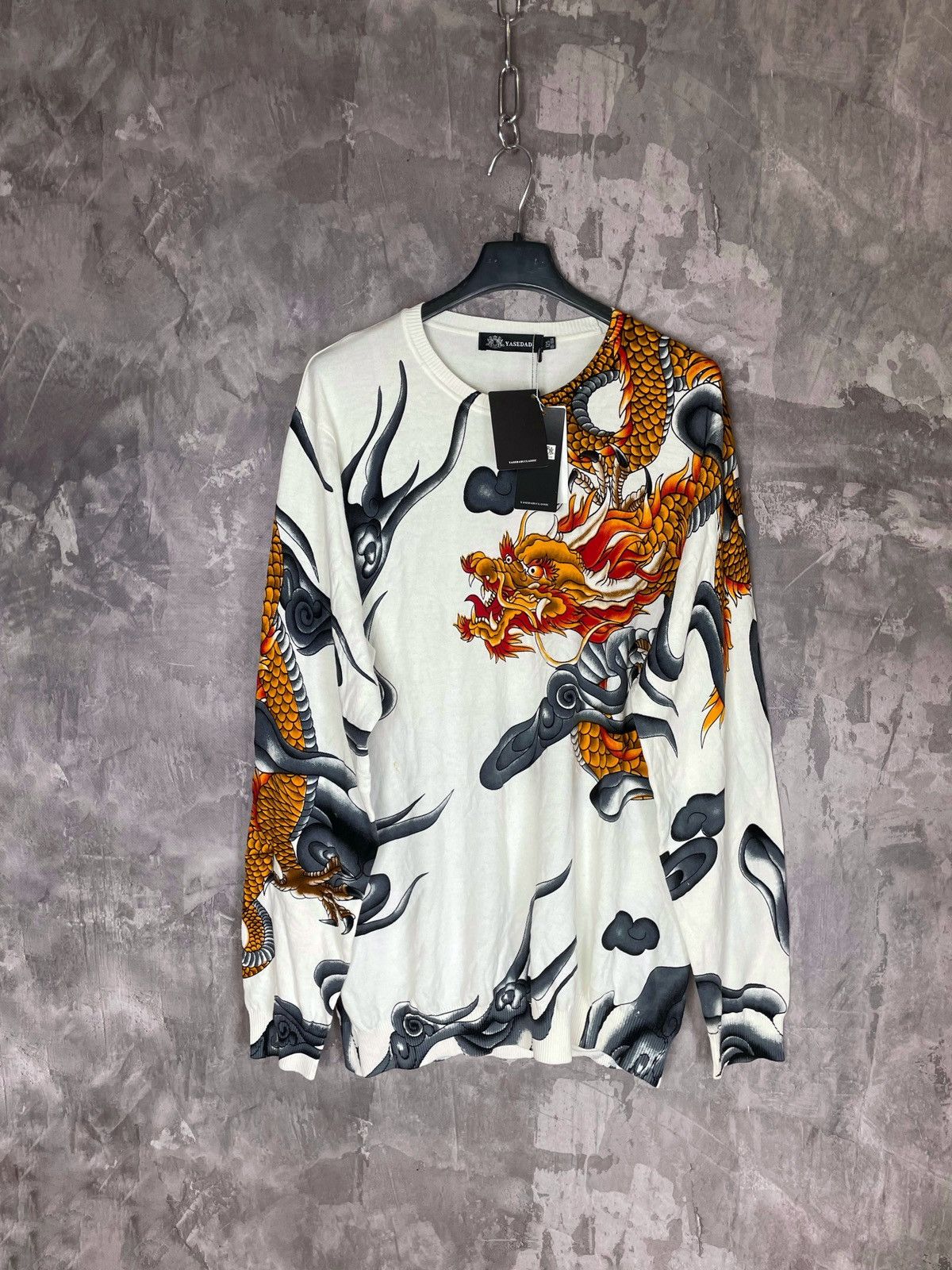 Japanese Brand × Vintage Vintage Tattoo Mesh Long Sleeve Sweater Gaultier Style Size M / US 6-8 / IT 42-44 - 1 Thumbnail