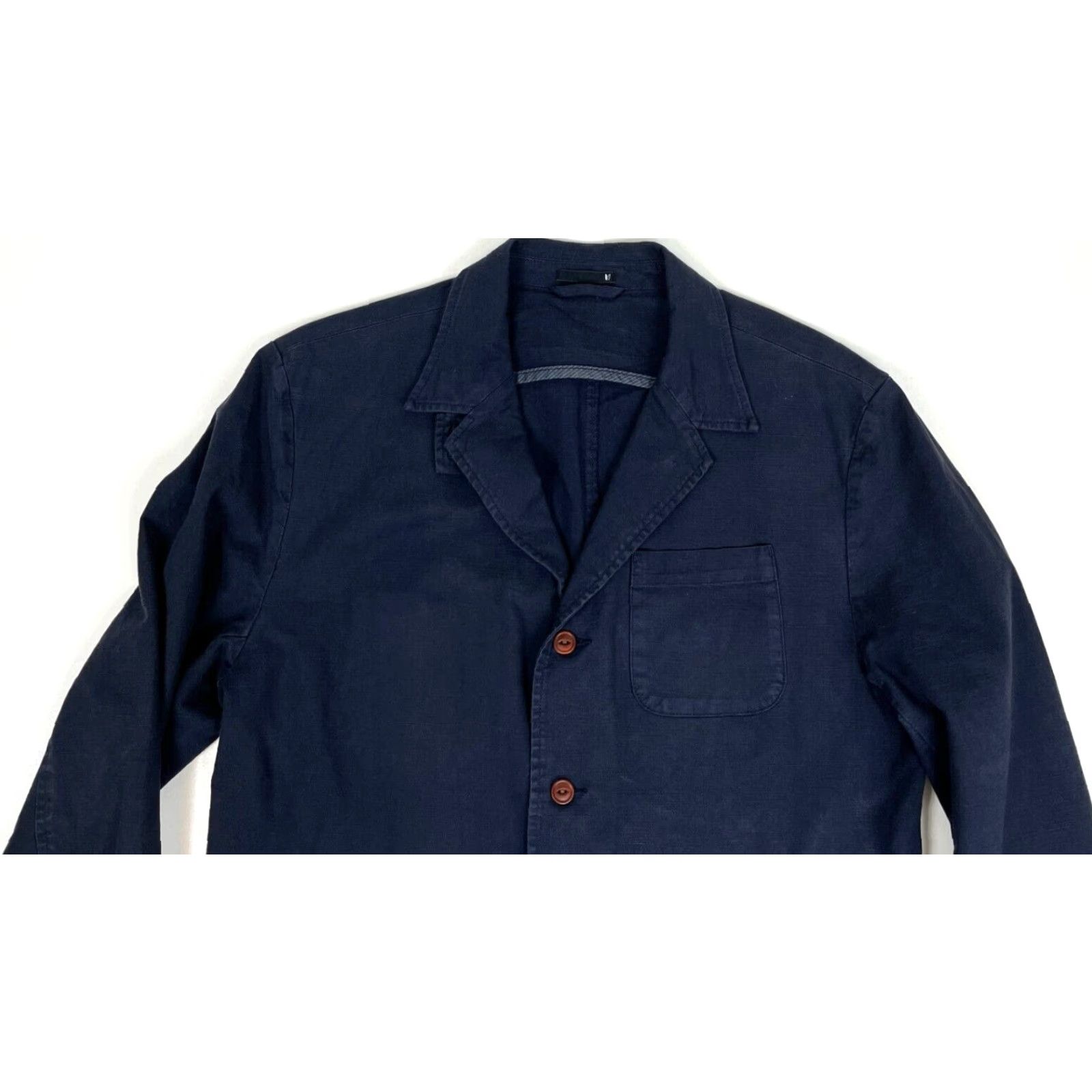Vintage Linksoul Men’s 4-Button Blazer Jacket Navy XL Blazer Jackets Clothing Men’s XL Navy Classic Size 46R - 4 Thumbnail