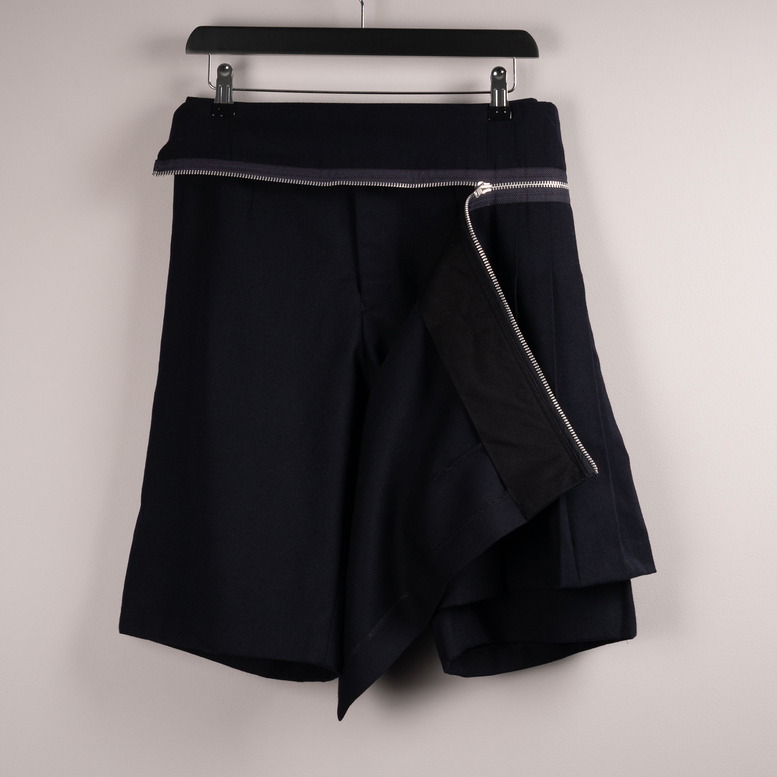 Comme des Garcons Comme Des Garçons Zip Wrap Shorts Navy Size 27" / US 4 / IT 40 - 3 Thumbnail