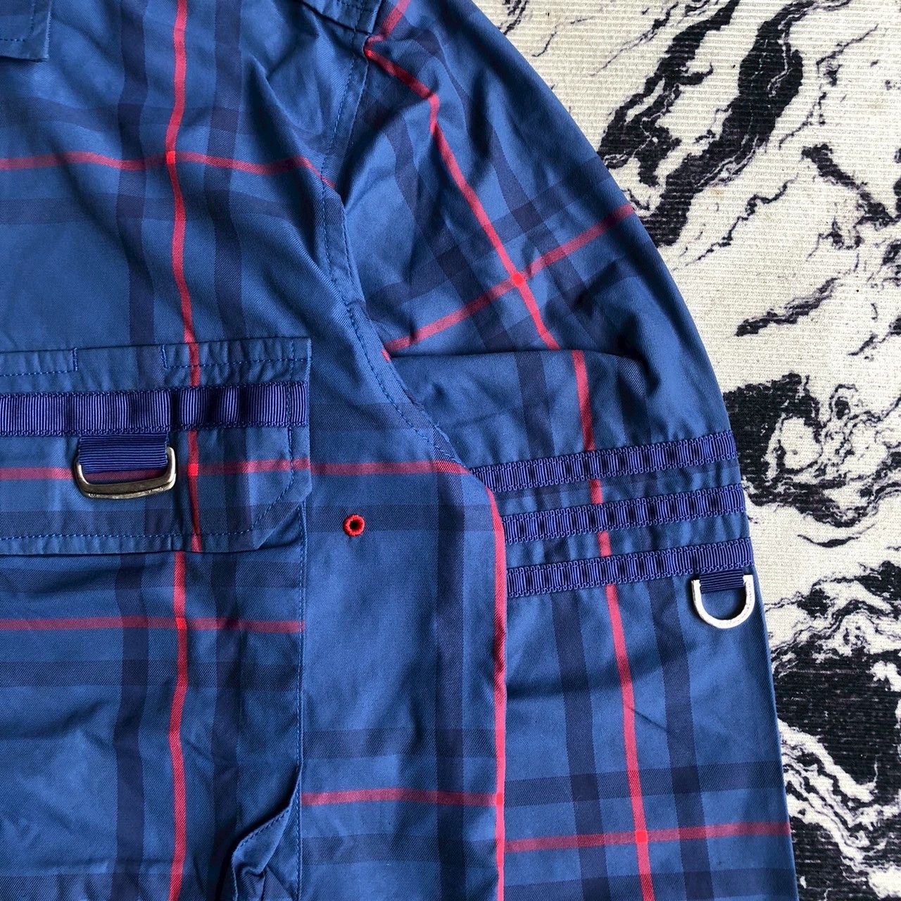 Adidas Adidas ObyO Blue Plaid Utility Jacket Size US S / EU 44-46 / 1 - 5 Thumbnail