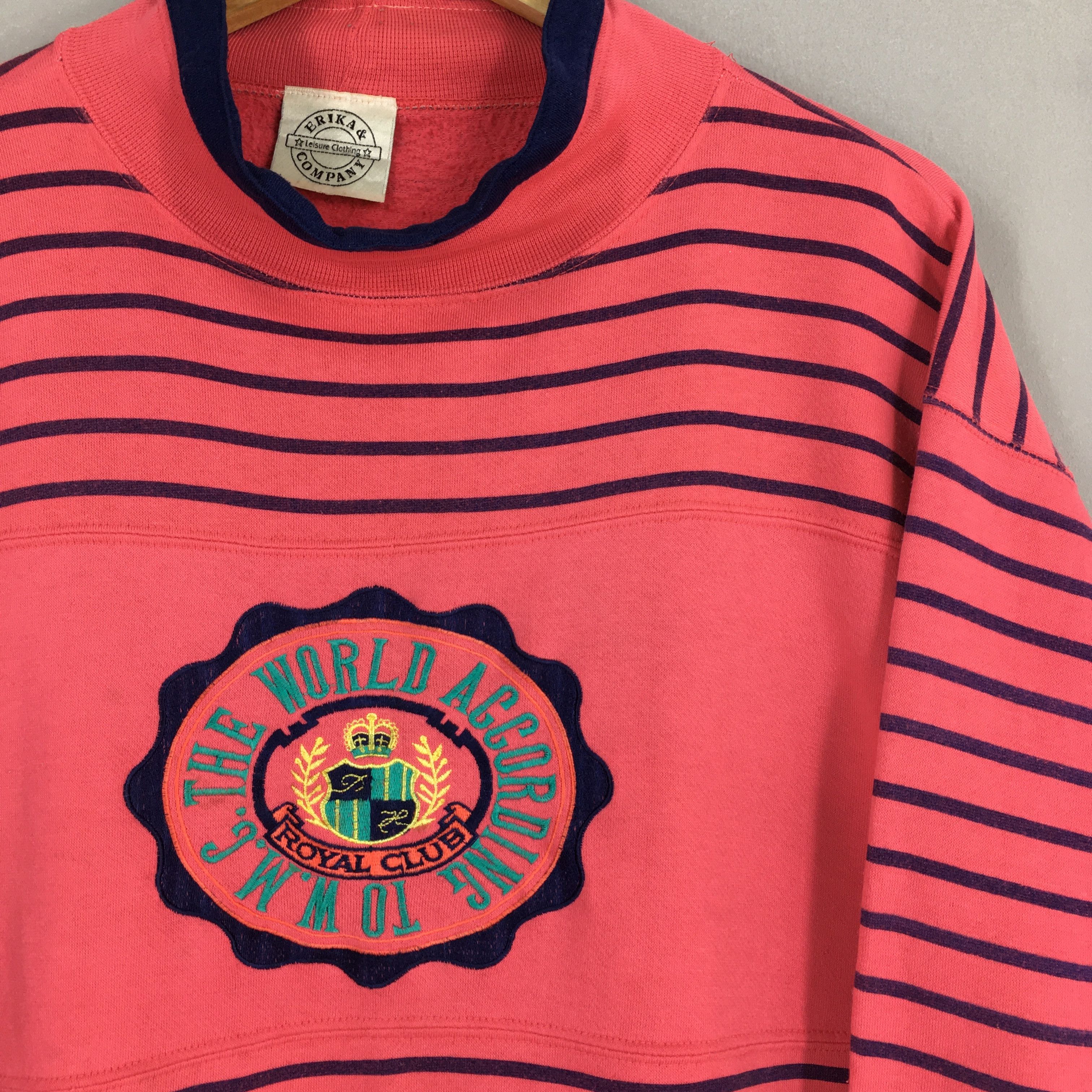 Vintage Vintage Warner Music Group Stripes Sweatshirt Large Size L / US 10 / IT 46 - 2 Thumbnail