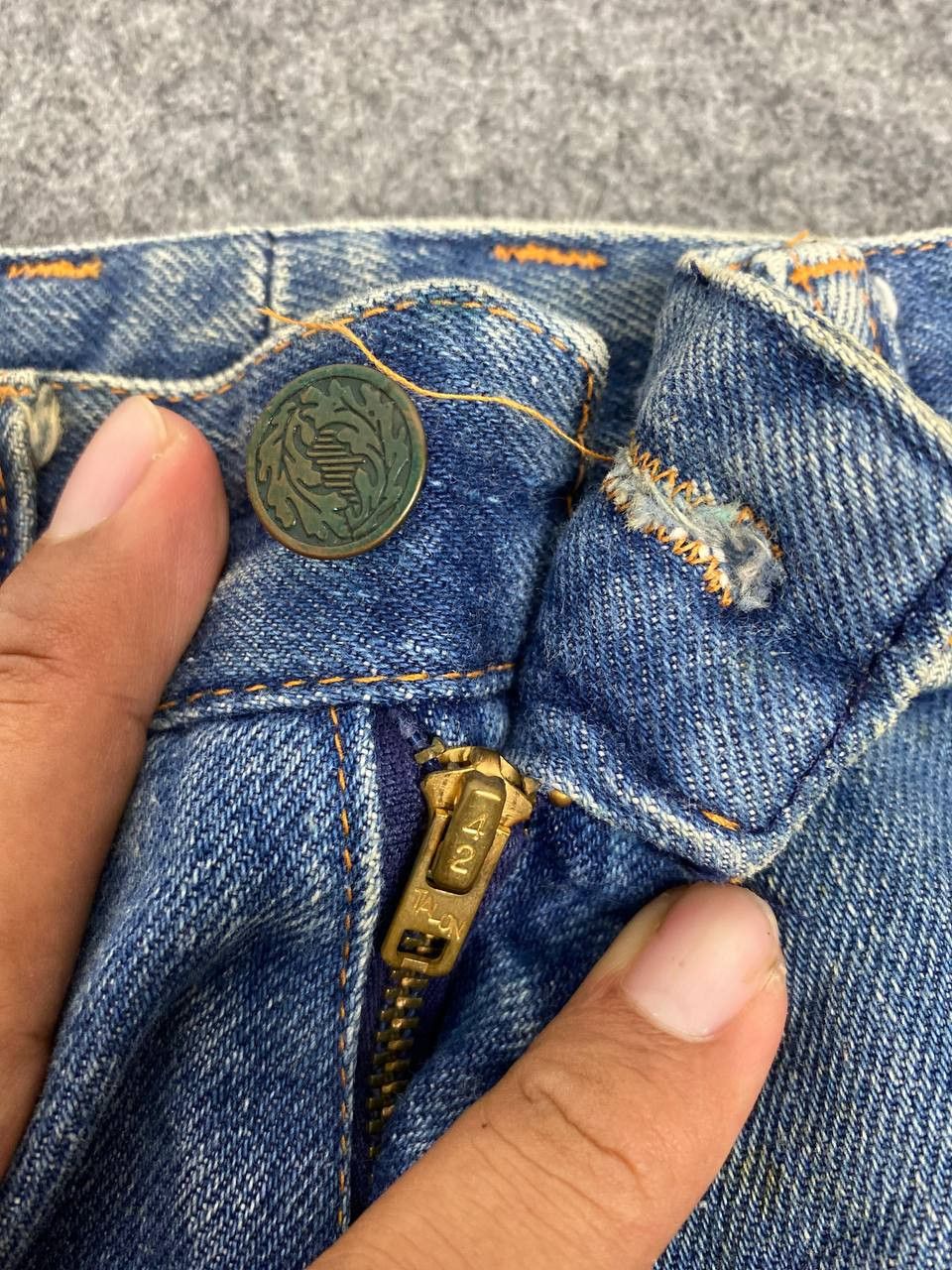 Vintage vintage liora nice design denim talon zipper Size US 29 - 9 Thumbnail