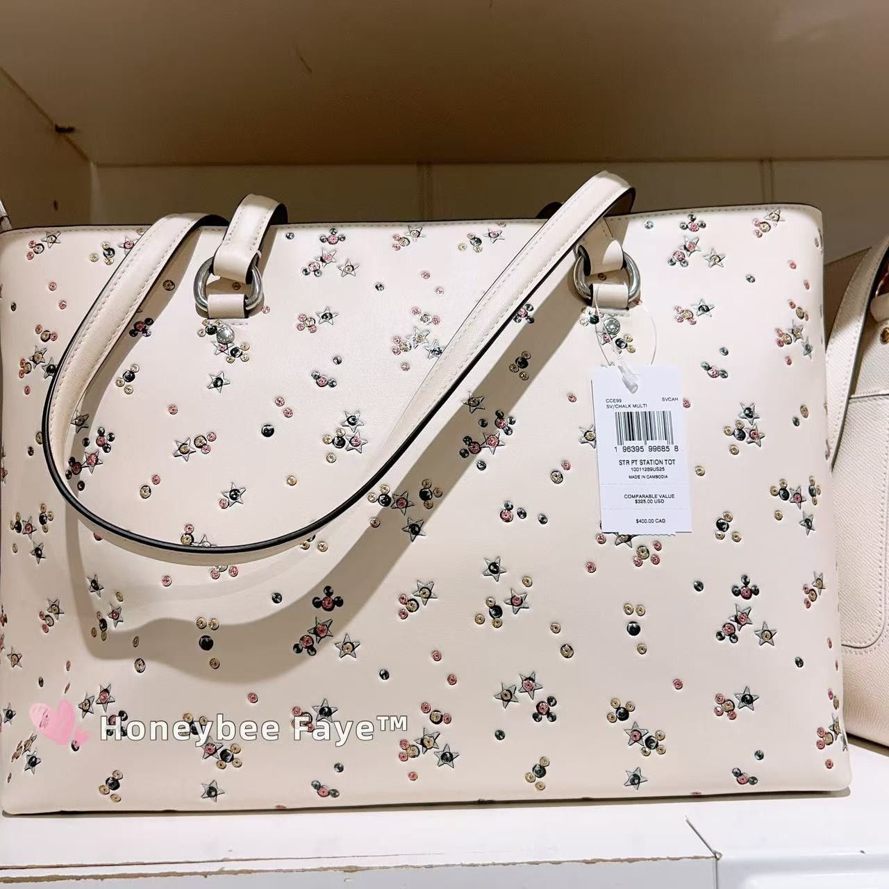 Coach Station Tote Bag With Star Print CCE99 Size ONE SIZE - 3 Thumbnail