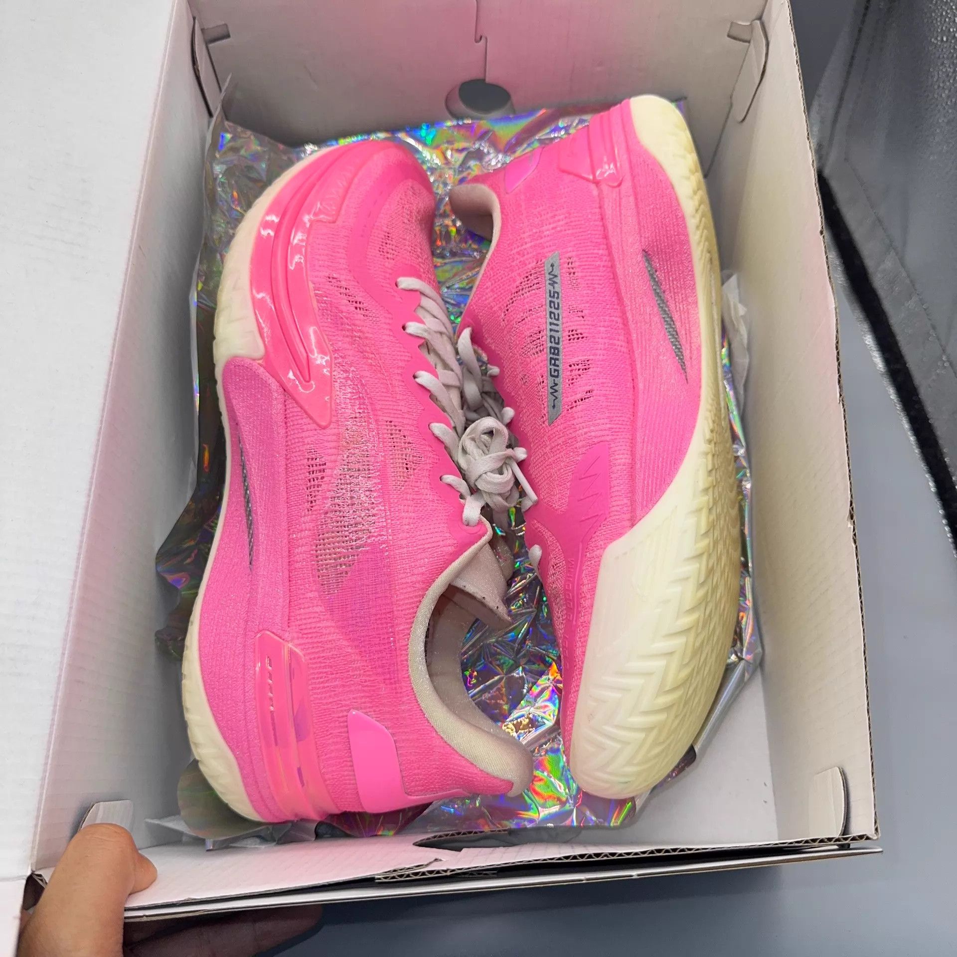 Li-Ning Li-Ning Gamma Carbon BENG Valentine's Pink 43.5 Size US 10 / EU 43 - 5 Thumbnail