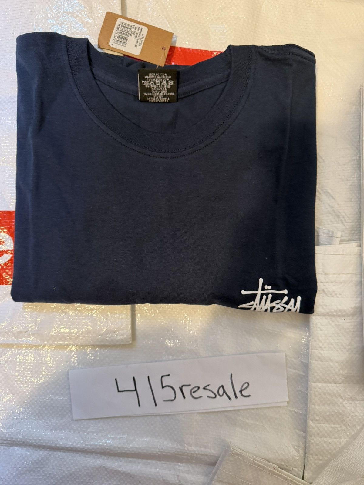 Stussy Stussy Basic Logo Tee Navy Size US L / EU 52-54 / 3 - 15 Thumbnail