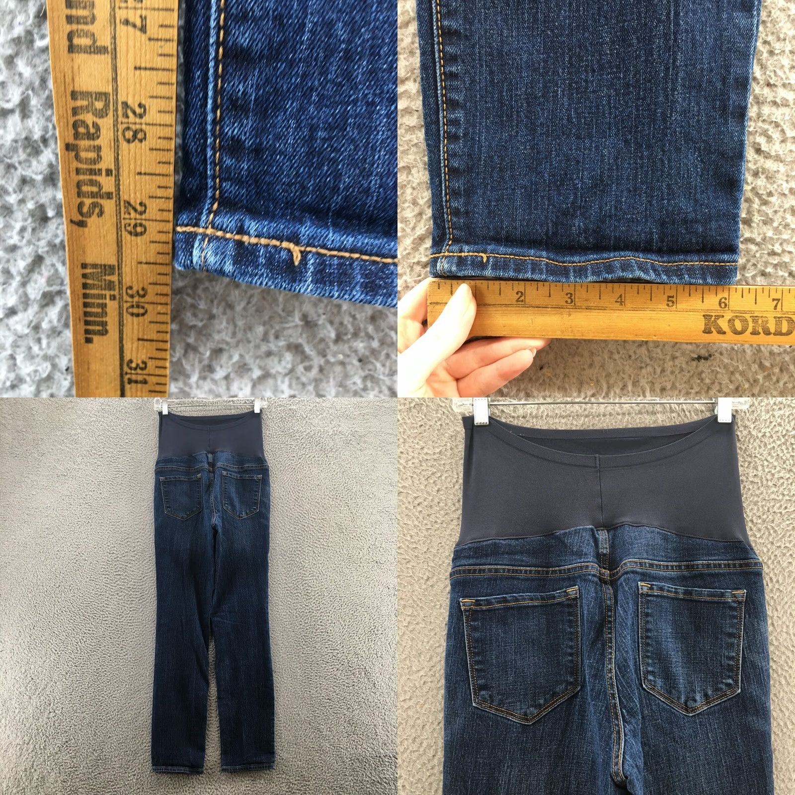 Old Navy Old Navy Maternity Skinny Jeans Womens 10 Blue Denim Full Low Rise Zip Fly Jeans Size 32" / US 10 / IT 46 - 8 Thumbnail