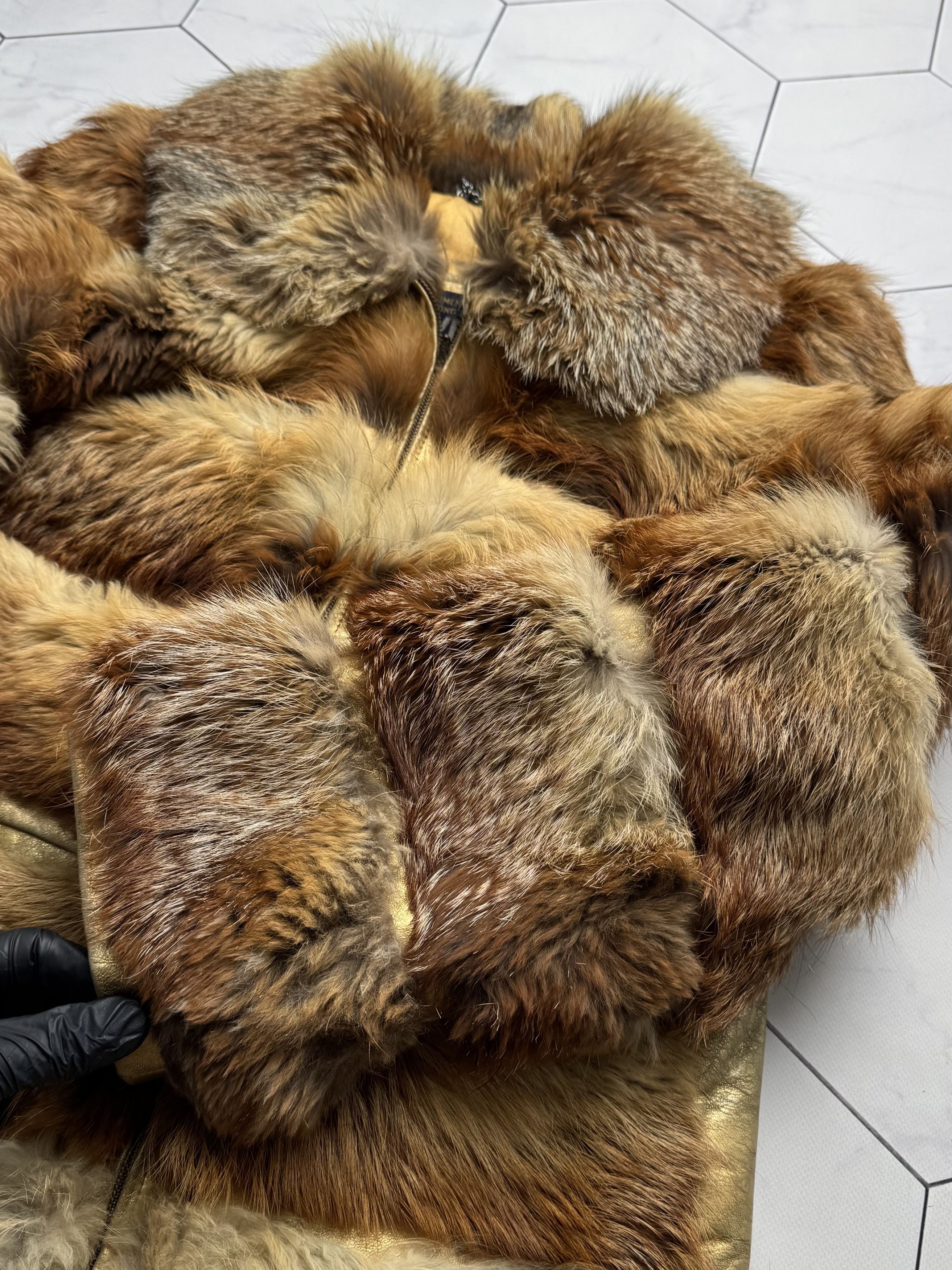 Japanese Brand Vintage Real Fur Hybrid Jacket E2D15 Size XS / US 0-2 / IT 36-38 - 7 Thumbnail