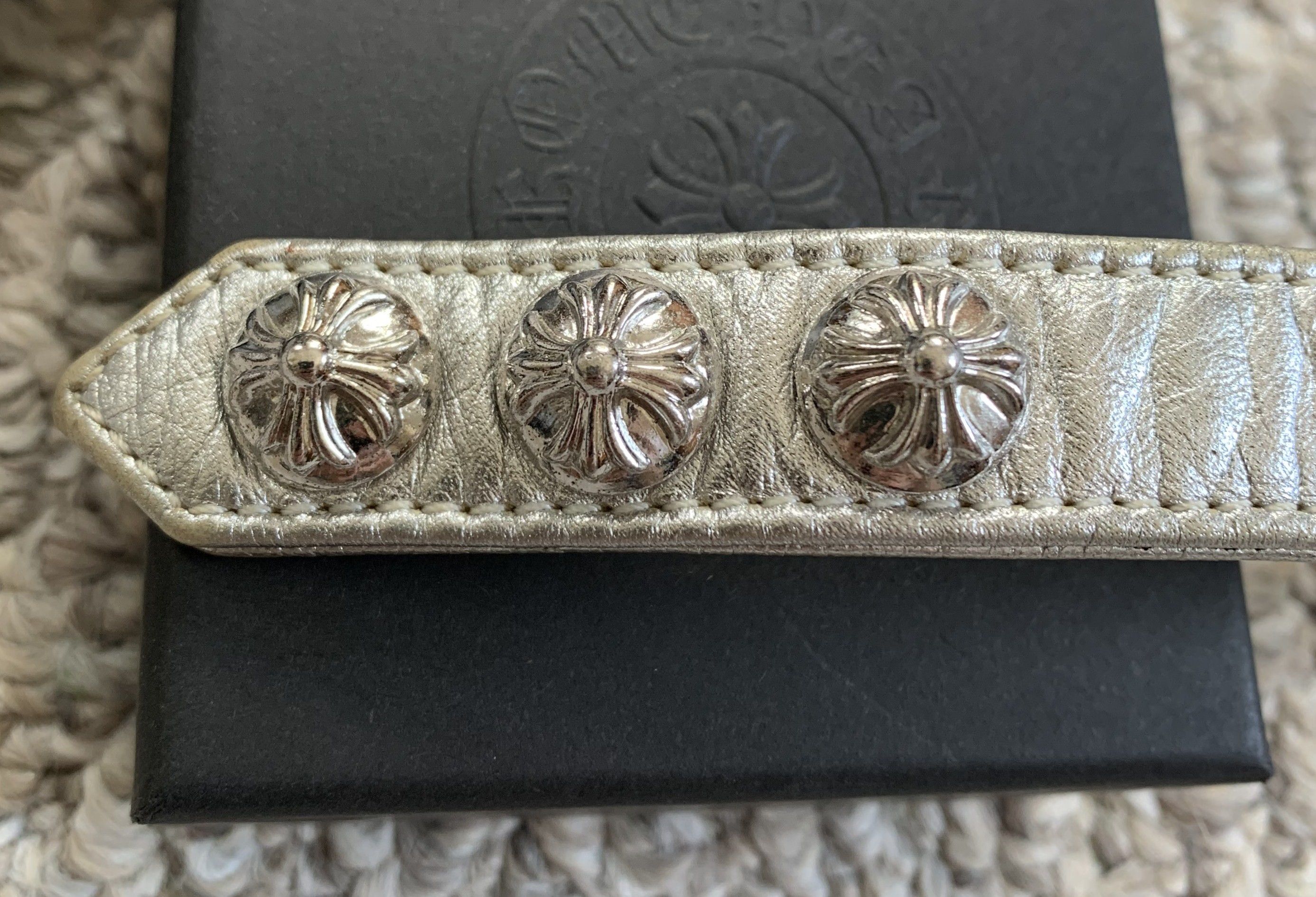 Chrome Hearts Chrome Hearts Adjustable Leather Silver Snap Bracelet Size ONE SIZE - 11 Thumbnail