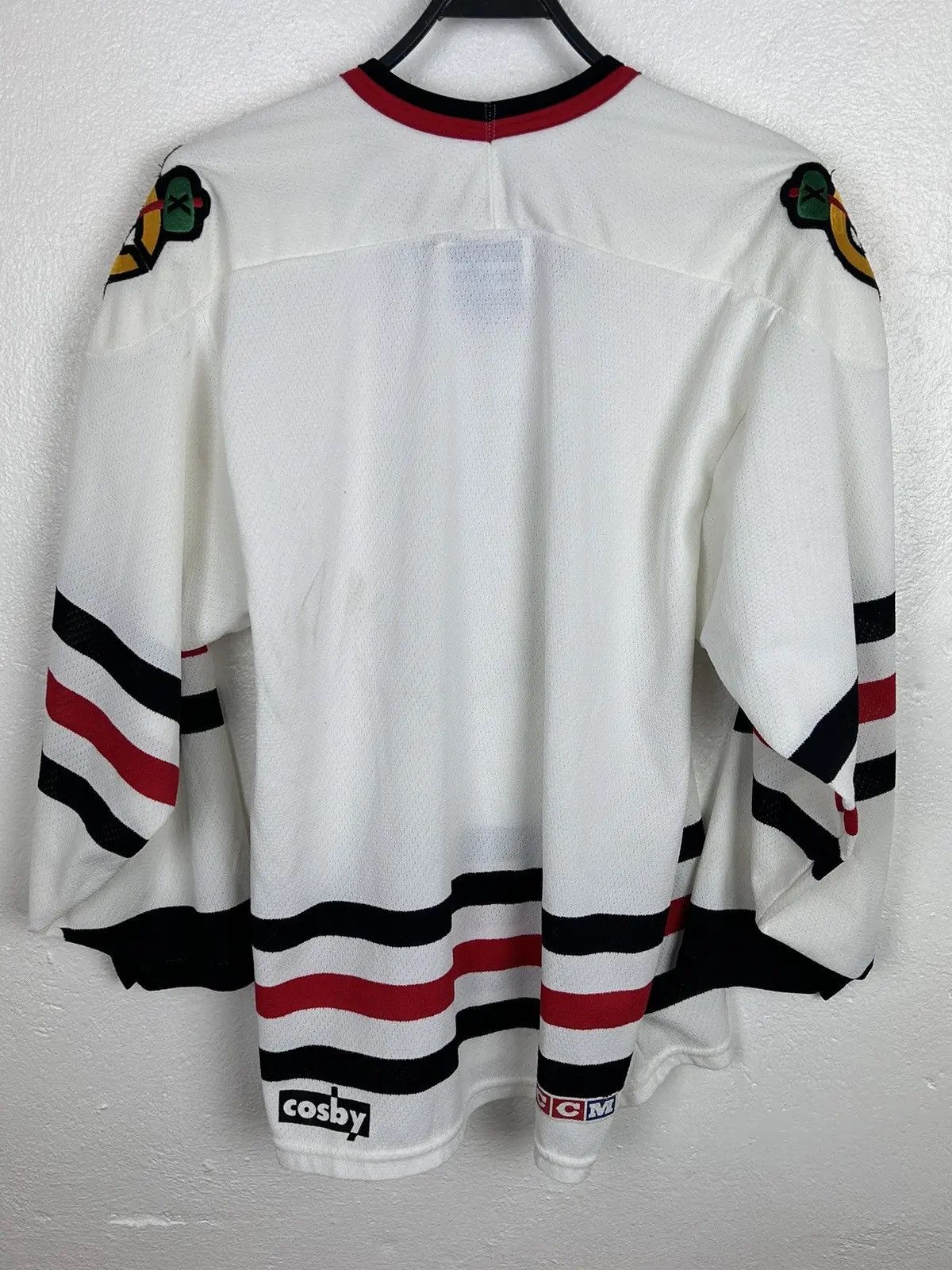 Ccm Vintage Chicago Blackhawks CCM Gerry Cosby Retro NHL Jersey Size US S / EU 44-46 / 1 - 5 Thumbnail