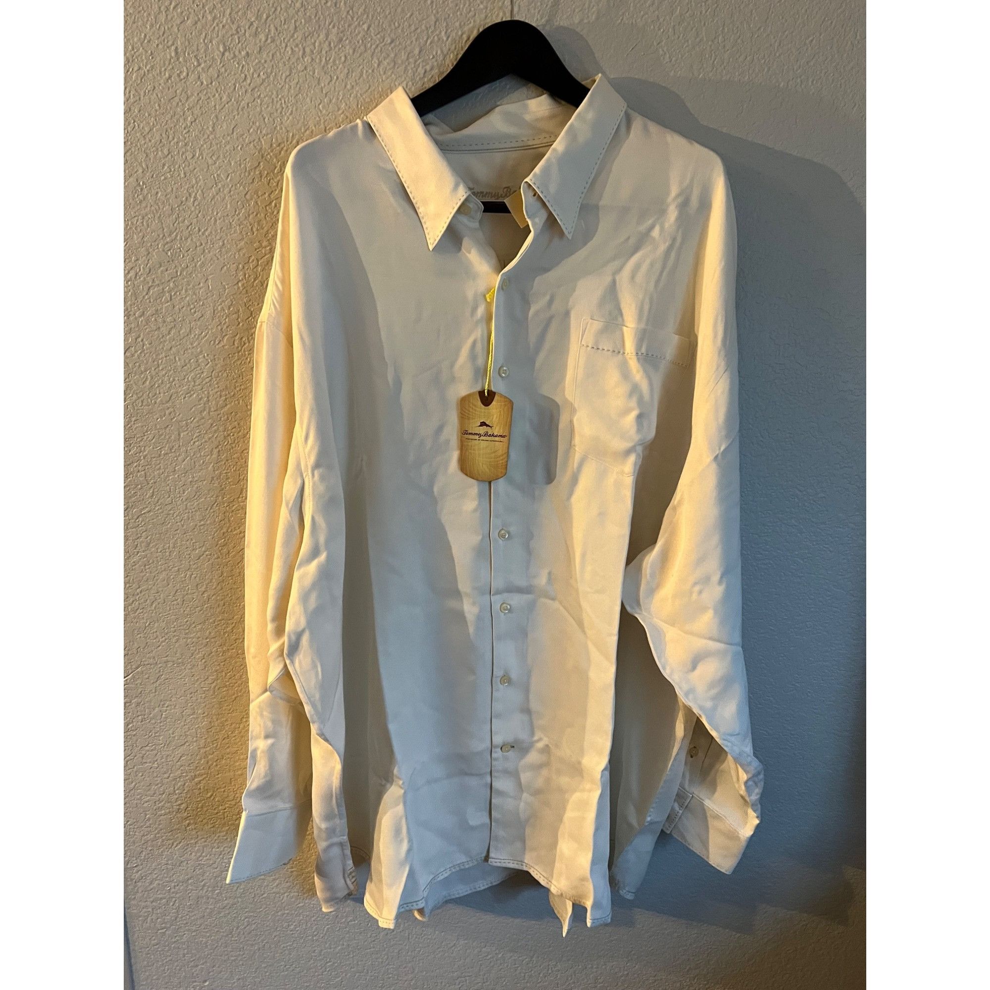Tommy Bahama Tommy Bahama Silk and Wool Long Sleeve Button Up Shirt NWT - Size US XXL / EU 58 / 5 - 1 Thumbnail