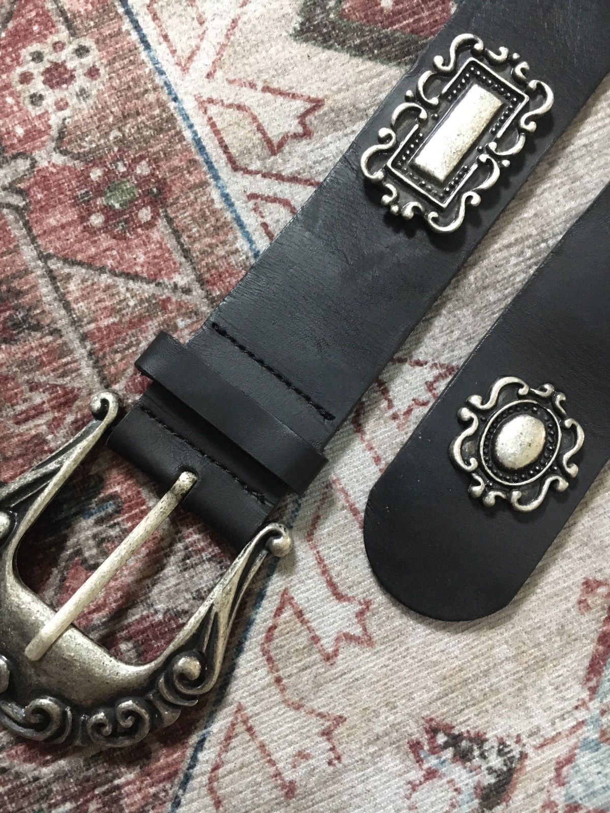 If Six Was Nine Black vintage style belt Size ONE SIZE - 3 Thumbnail