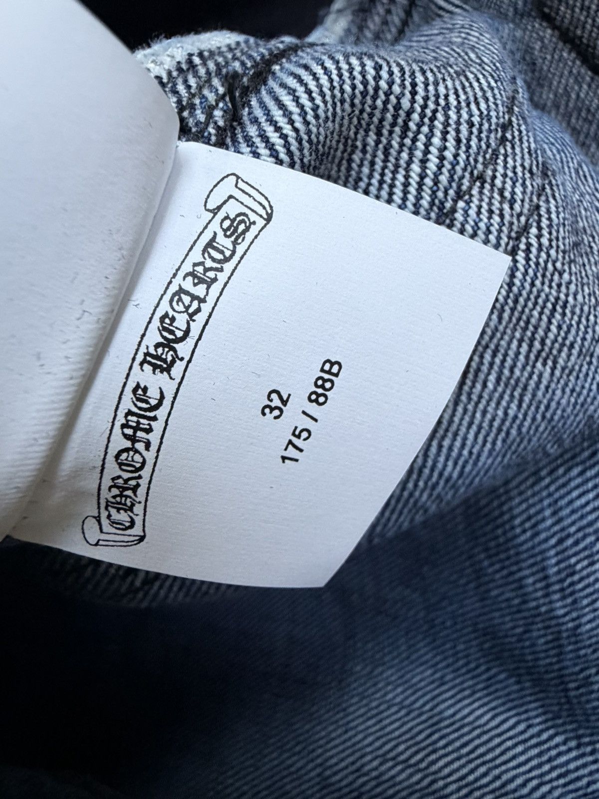 Chrome Hearts Chrome Hearts Turbo Diesel Cheetah Cross Patch Blue Jeans Size US 32 / EU 48 - 20 Thumbnail