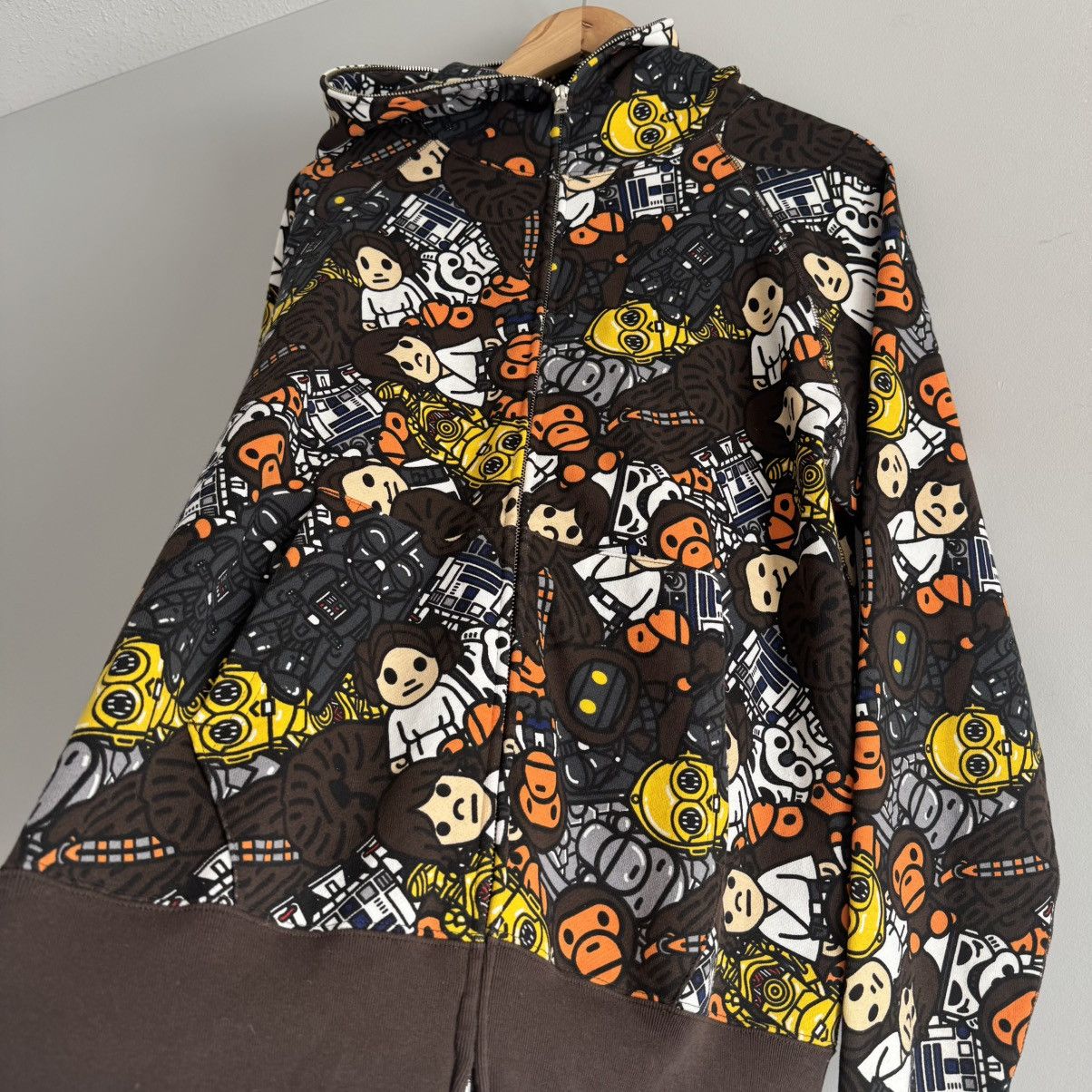 Bape × Star Wars Bape Star Wars Full Zip Up Hoodie Size US L / EU 52-54 / 3 - 7 Thumbnail