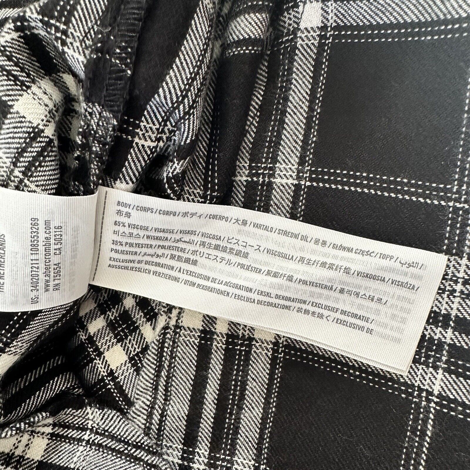Hollister Hollister Black White Fall Plaid Shirt Women Medium Size M / US 6-8 / IT 42-44 - 11 Thumbnail