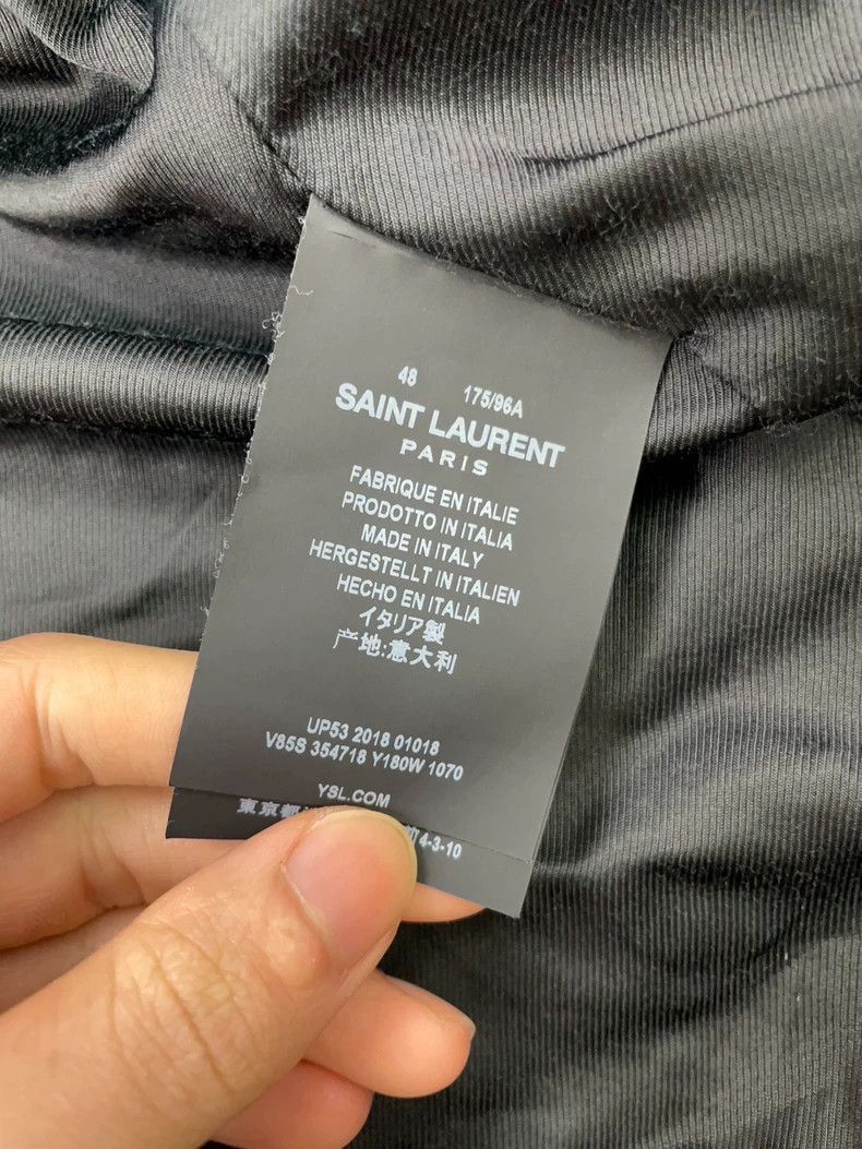 Saint Laurent Paris Saint Laurent Paris Black White Baseball Jacket-2506 Size US L / EU 52-54 / 3 - 7 Thumbnail