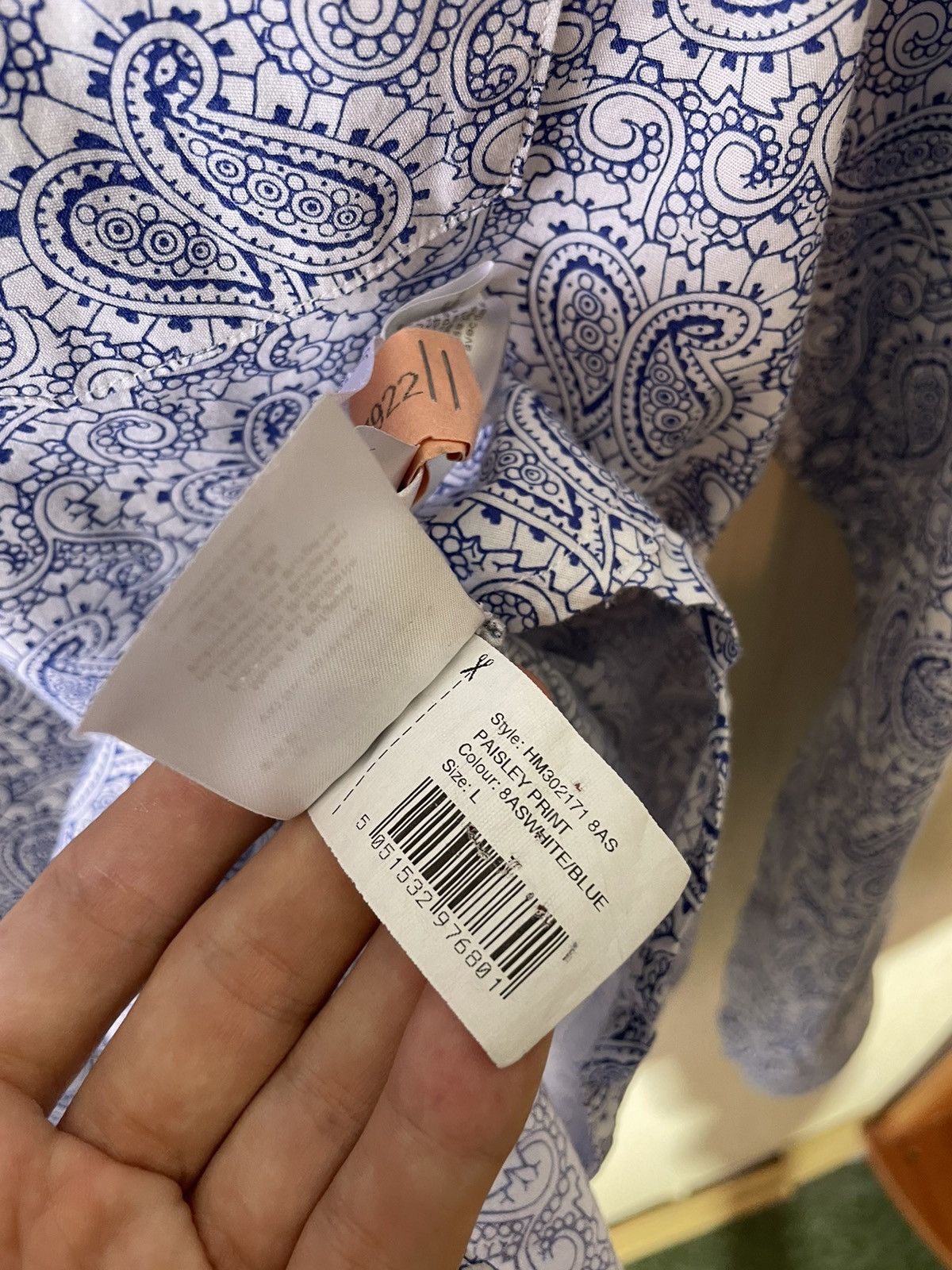 Hackett Hackett London streetwear printed shirt Size US L / EU 52-54 / 3 - 9 Thumbnail