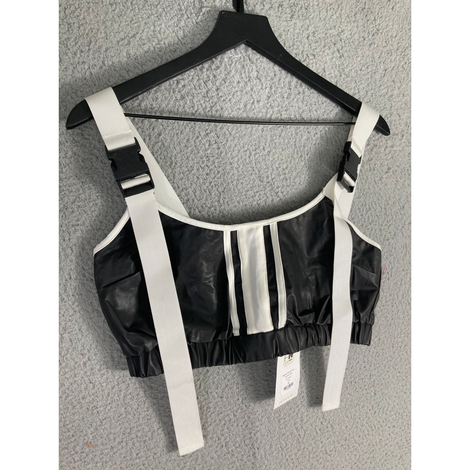 Other Fashion Nova Women's Gray Active Set M Corset Top & Shorts Size 26" / US 2 / IT 38 - 10 Thumbnail