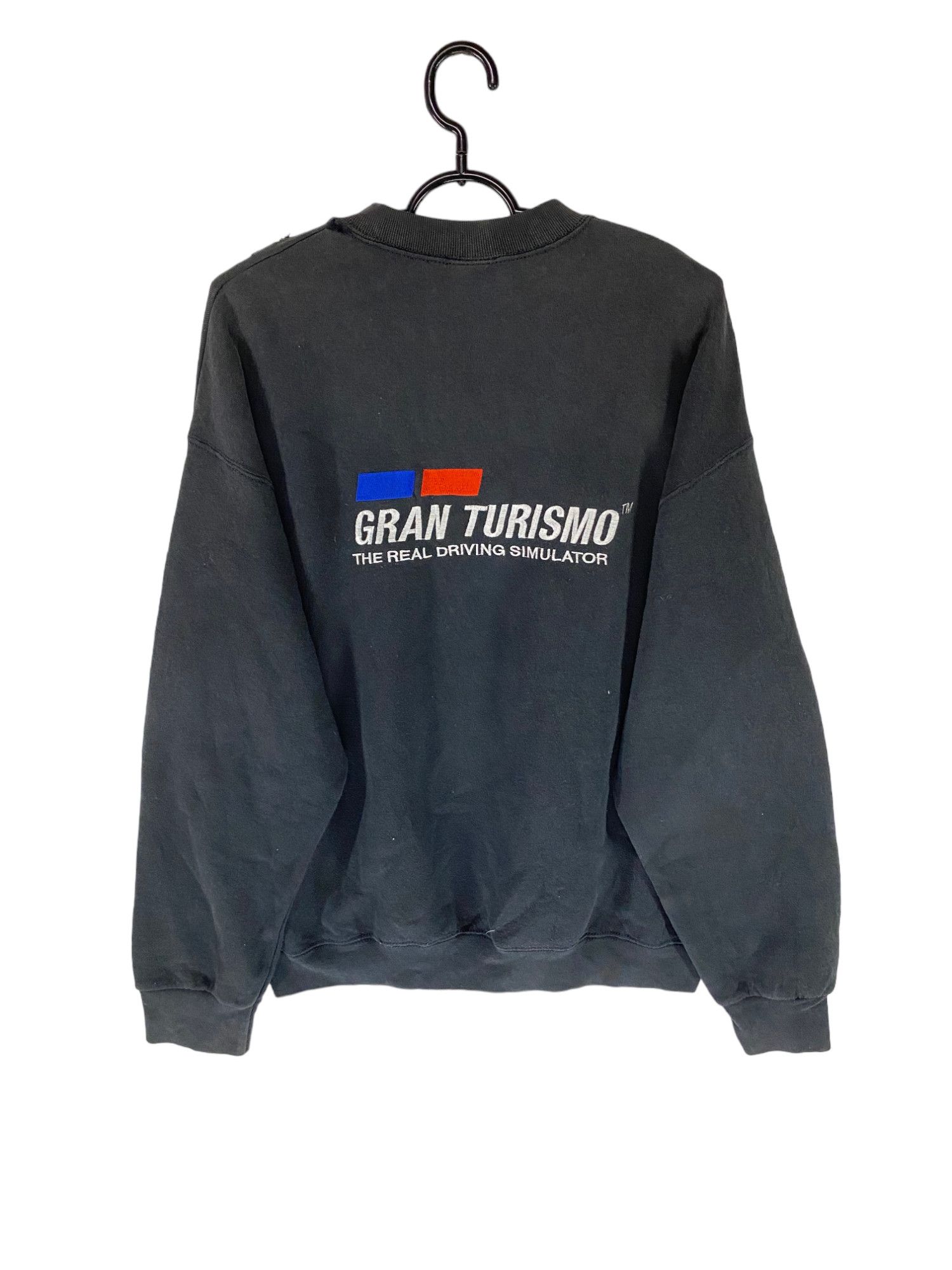 image of Gran Turismo 1 1997 Racing Video Game Vintage Sweatshirt in Black, Men's (Size Large)