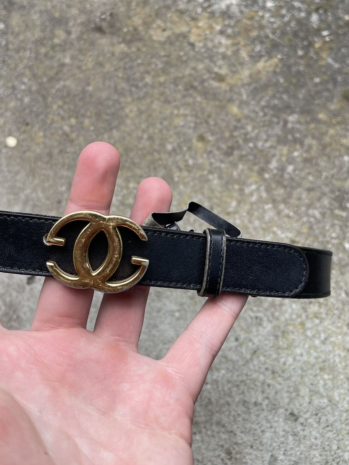 Gucci Steal??! 😮‍💨 black gold Gucci Leather Belt 70 Size ONE SIZE - 2 Thumbnail