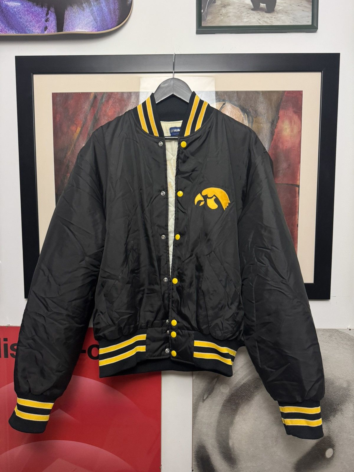 Vintage Vintage 1980’s University of Iowa Collegiate Varsity Jacket Size US XL / EU 56 / 4 - 2 Thumbnail
