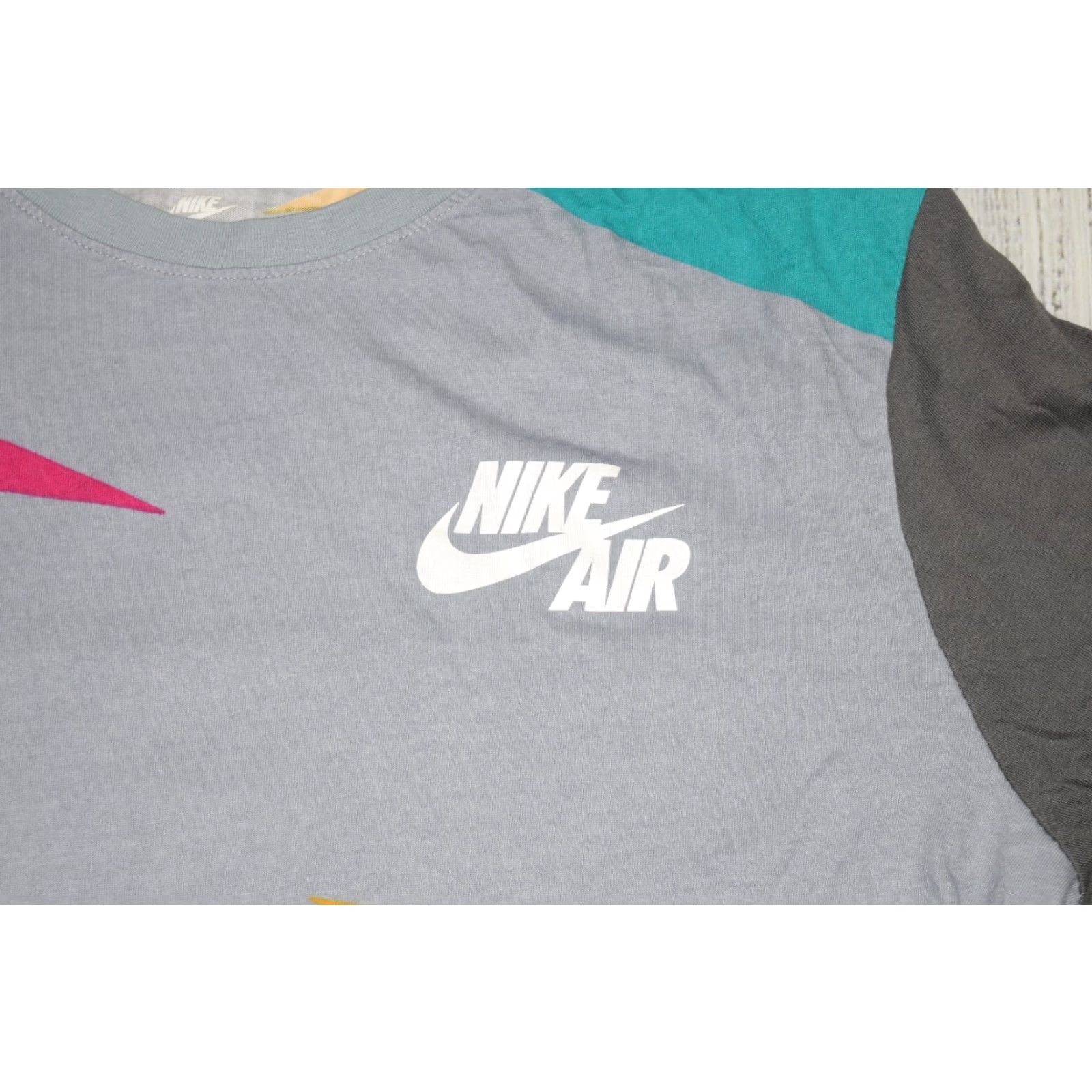 Nike NIKE AIR LONG SLEEVE TEE GEOMETRIC GREY COTTON BLEND MENS L Size US L / EU 52-54 / 3 - 2 Thumbnail