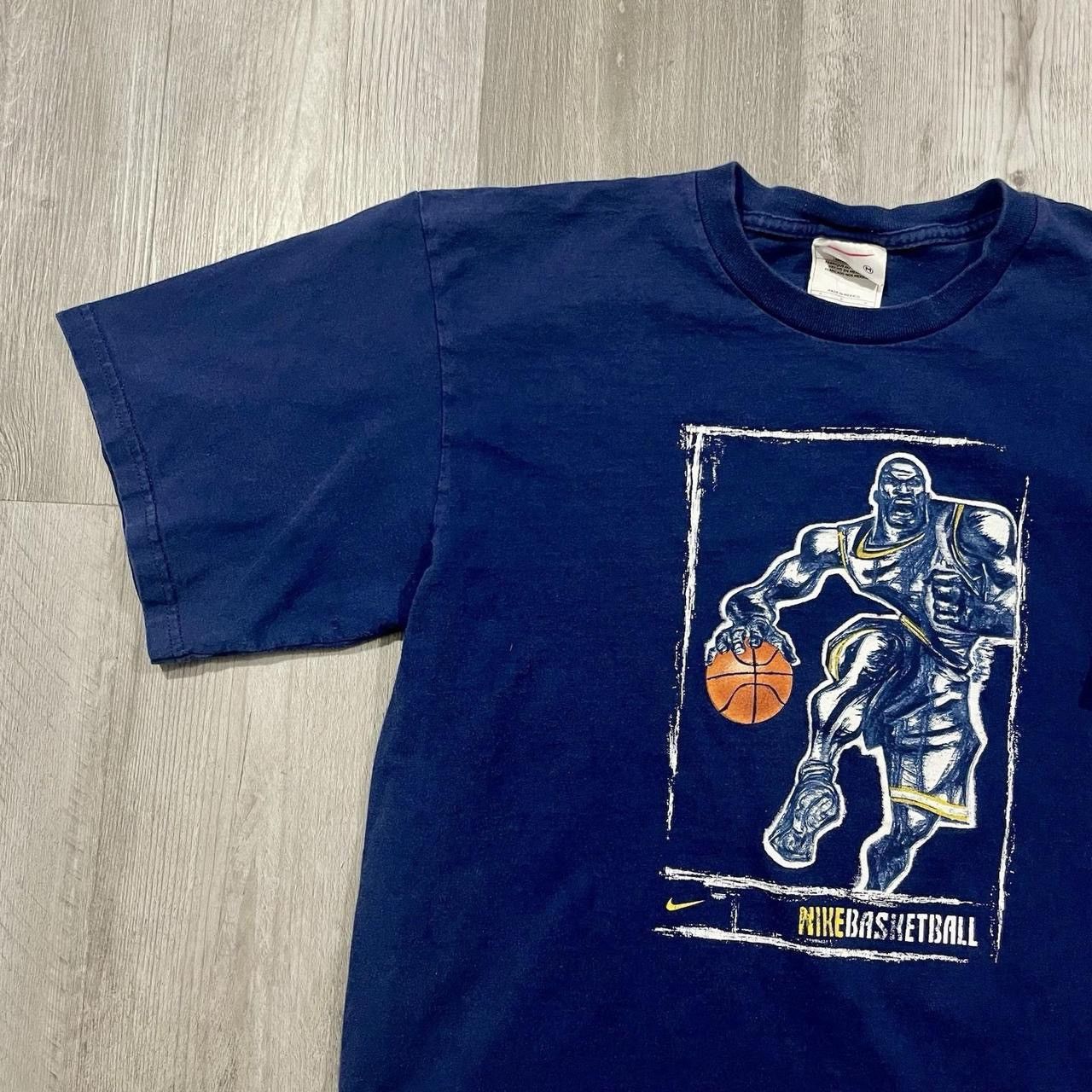 NBA × Nike × Vintage Vintage 90’s Nike Basketball White Tag T-Shirt Size US M / EU 48-50 / 2 - 2 Thumbnail