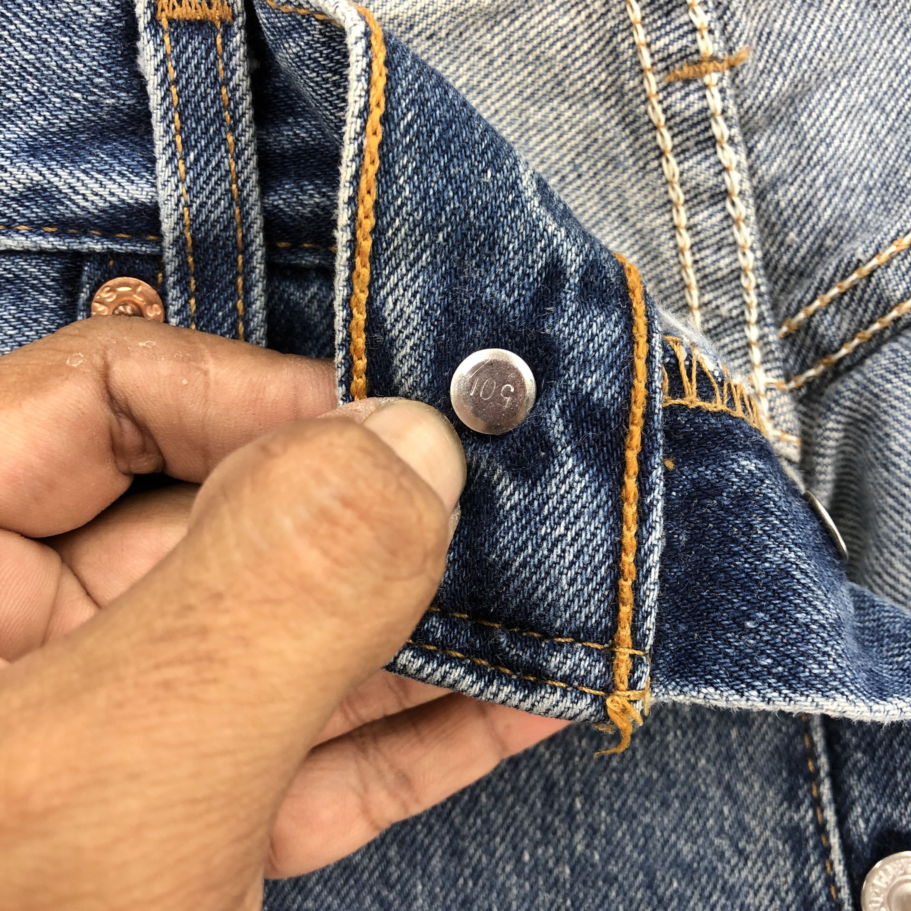 Jean × Levi's × Vintage Vintage Levis 501 Blue Jeans Levi's Faded Stone Wash Denim Size 28" / US 6 / IT 42 - 9 Thumbnail