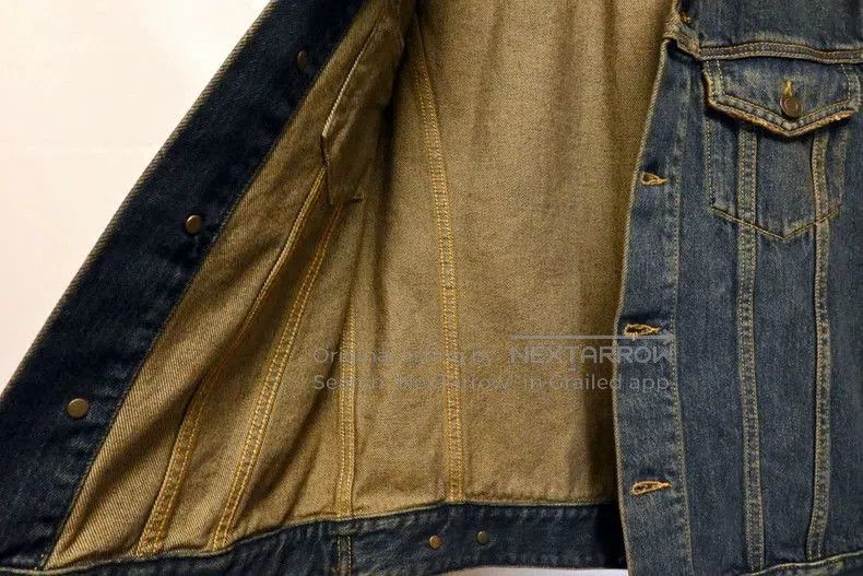 Saint Laurent Paris SAINT LAURENT 2015SS Washed Blue Denim Jacket. Size US XS / EU 42 / 0 - 2 Thumbnail