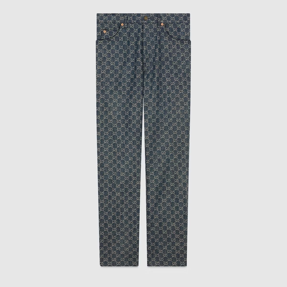 GUCCI JEANS PANTS CARGO MONOGRAM GG LOGO ‎649092 XDBK1 4266