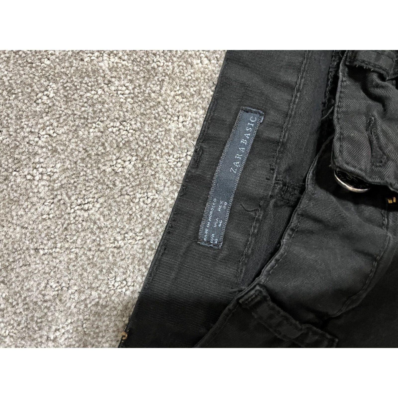 Zara zara basic jeans women's size 6 black skinny casual lightly stretch mid Rise Size 28" / US 6 / IT 42 - 6 Thumbnail