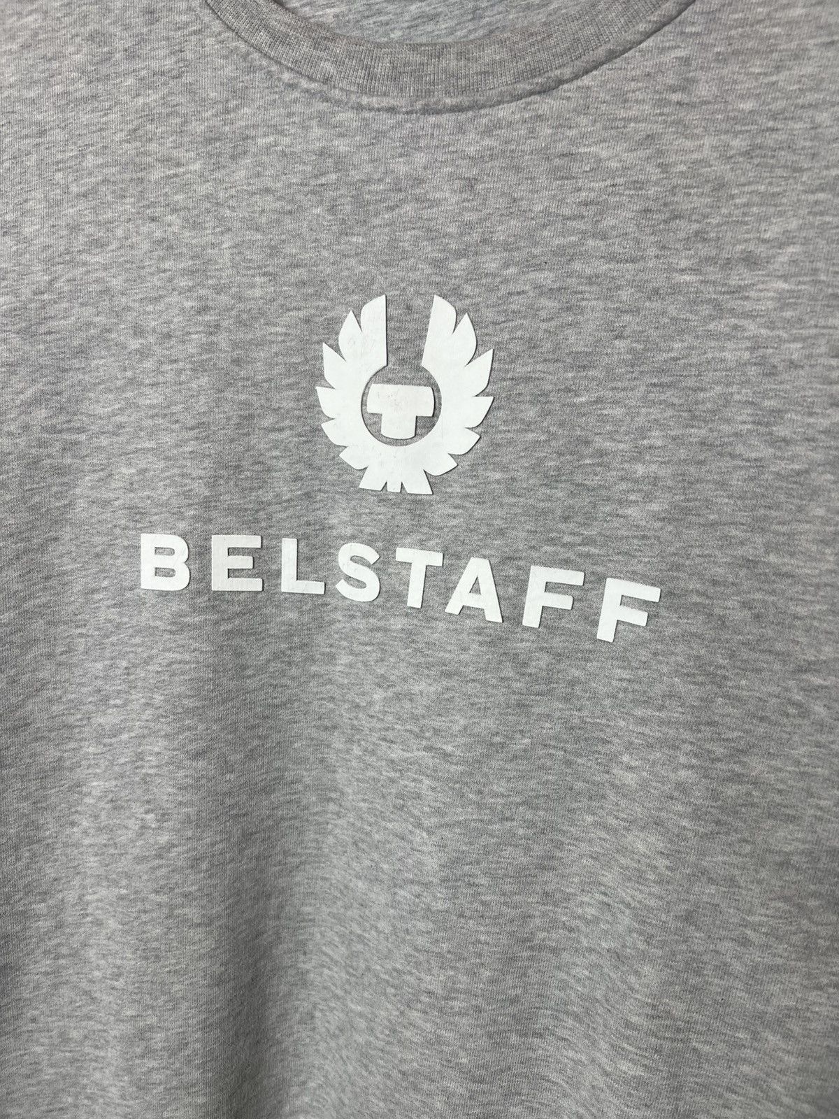 Belstaff Vintage streetwear y2k Belstaff Big Logo Gray Sweatshirt Size US M / EU 48-50 / 2 - 2 Thumbnail