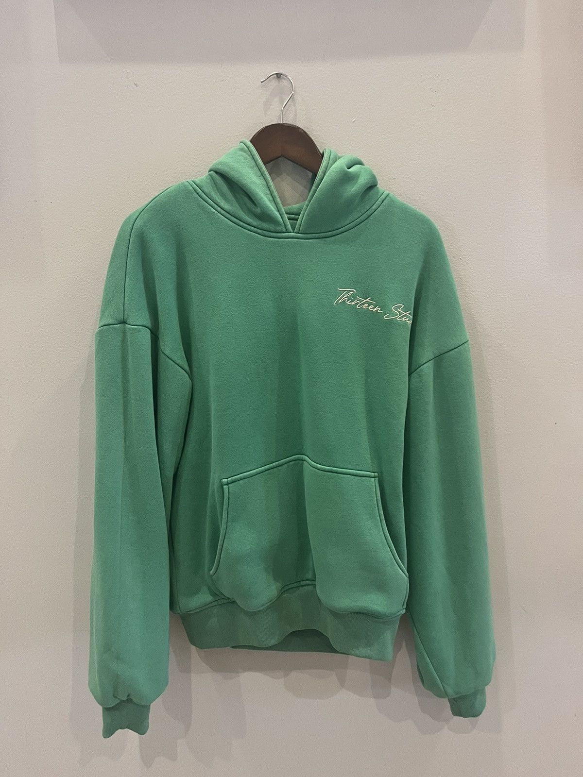 トップス Thirteen Studios Reversible Hoodie Two layer, reversible, bleached on one side, & acid washed