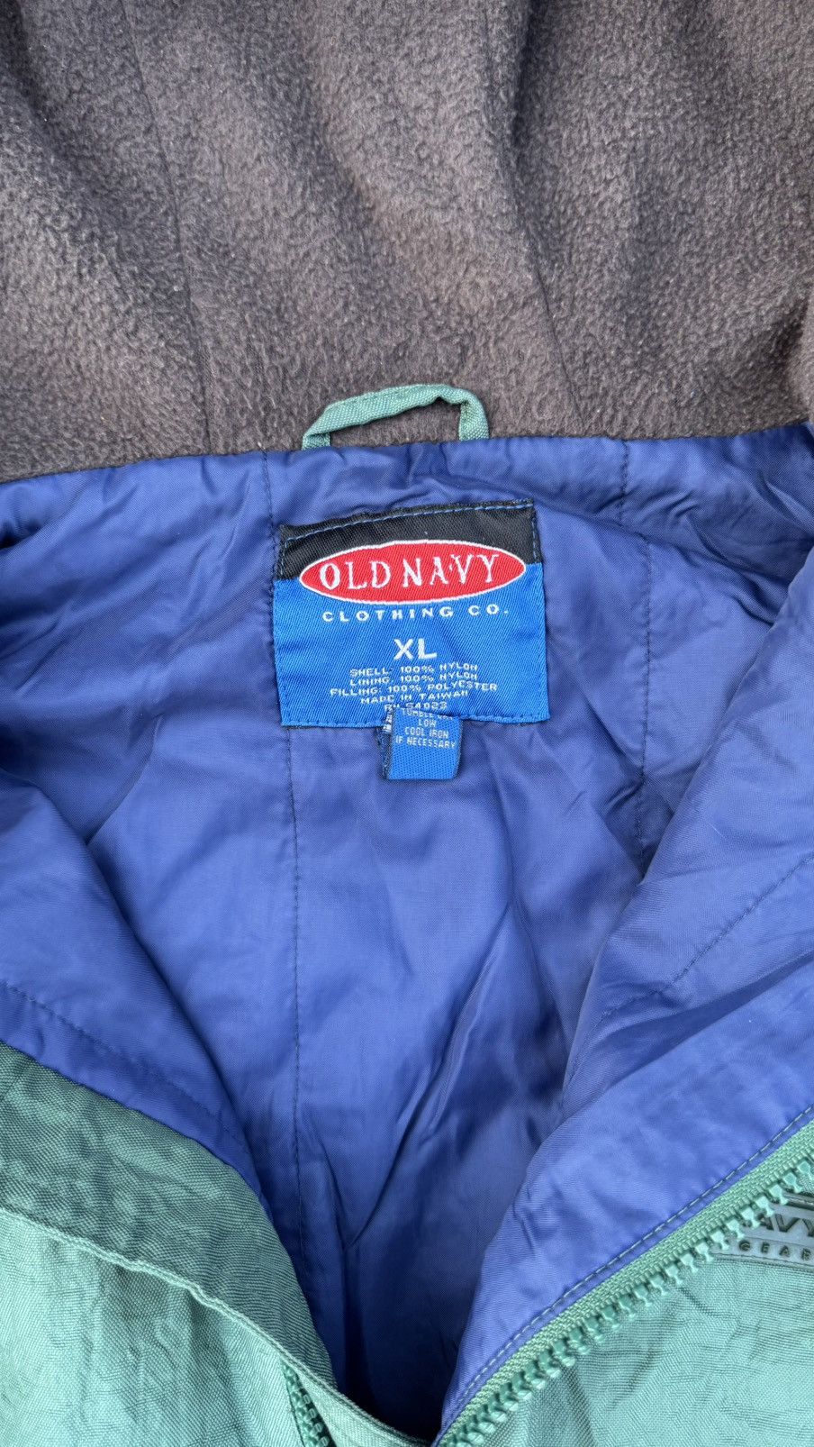 Old Navy Vintage 90s Old Navy Outergear Anorak Jacket XL Green Size US XL / EU 56 / 4 - 4 Thumbnail