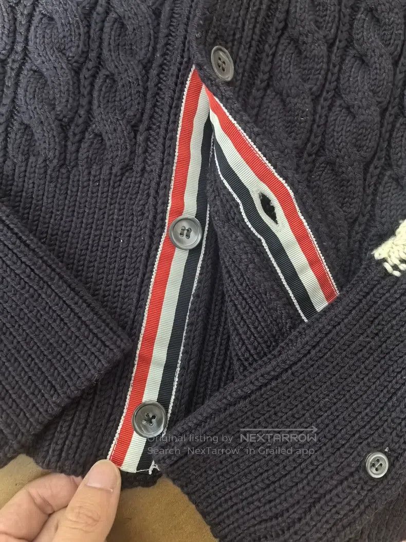 Thom Browne Thom Browne Cotton Wool Cardigan Size US XS / EU 42 / 0 - 4 Thumbnail