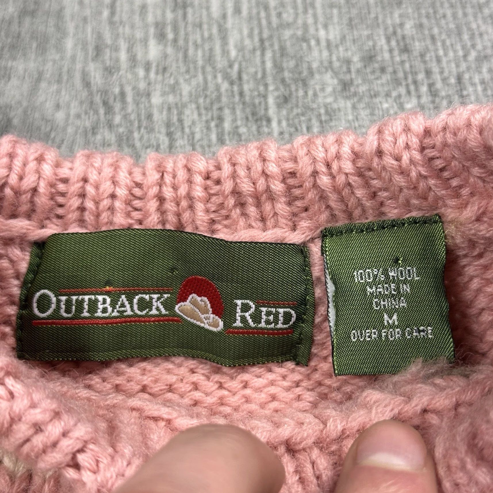 Pinko VINTAGE Outback Red Southwestern Geometric Crewneck Sweater M Pink/Neutrals Womens Size M / US 6-8 / IT 42-44 - 3 Thumbnail