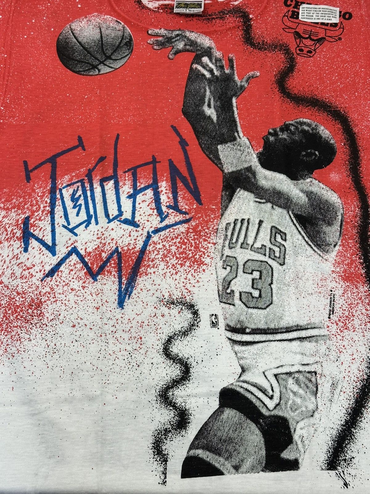 Jordan Brand Vintage 90s Michael Jordan Chicago Bulls AOP MagicJohnsonT’s Size US L / EU 52-54 / 3 - 13 Thumbnail