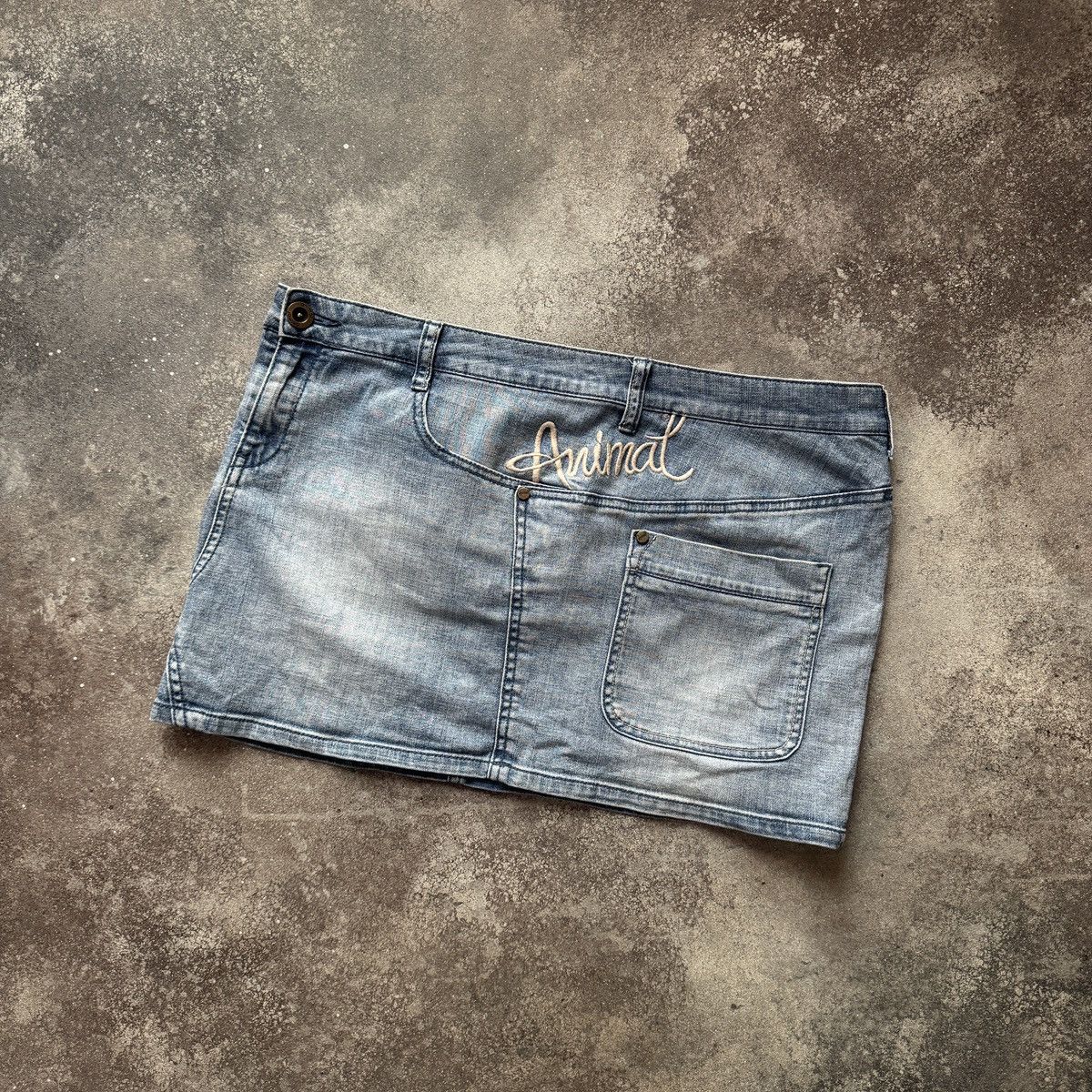 Animal Y2K Vintage 2000’s Aesthetic Glamour Mini Skirt