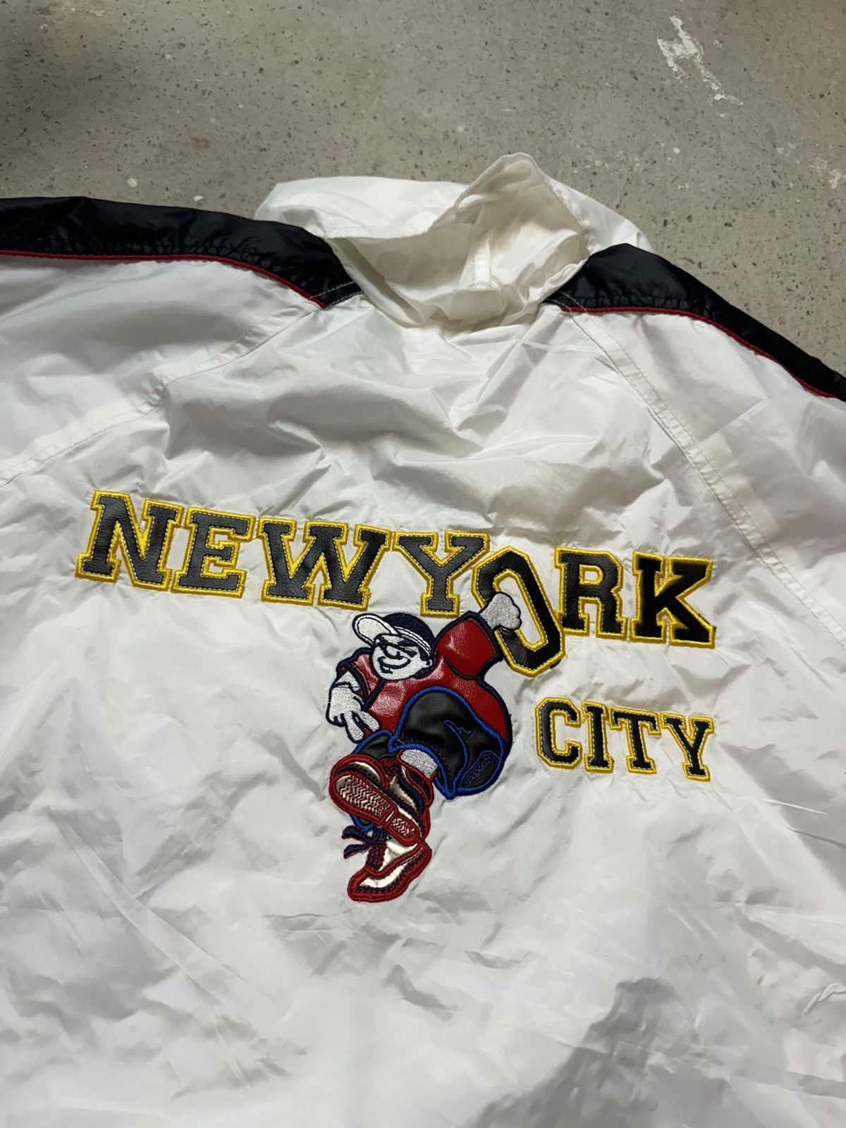 Rap Tees × Vintage Vintage Y2K New York City Rap Nylon Skater Baggy Jacket Size US L / EU 52-54 / 3 - 8 Thumbnail
