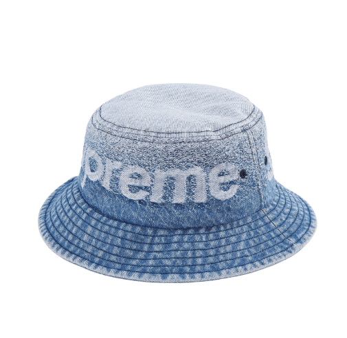 Supreme Supreme Fade Jacquard Denim Crusher Blue Size M/L Size ONE SIZE - 2 Thumbnail