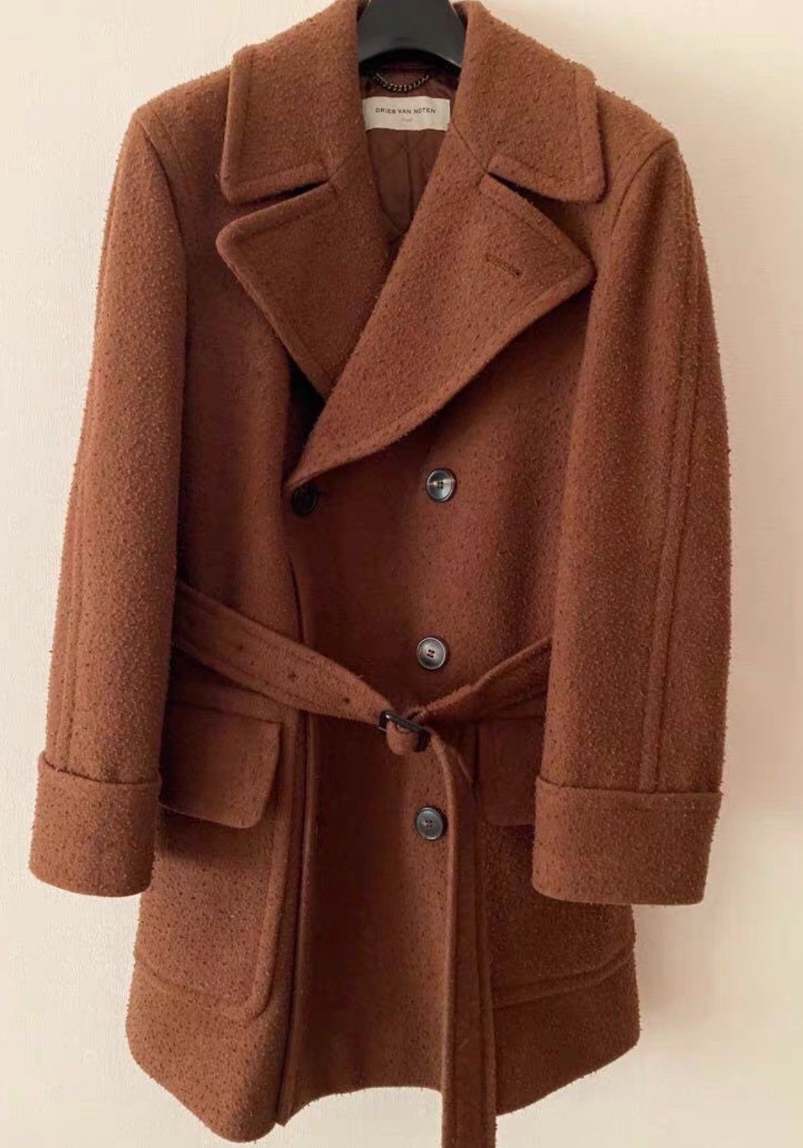 Dries Van Noten Dries van noten dvn wool pilling to make old coats