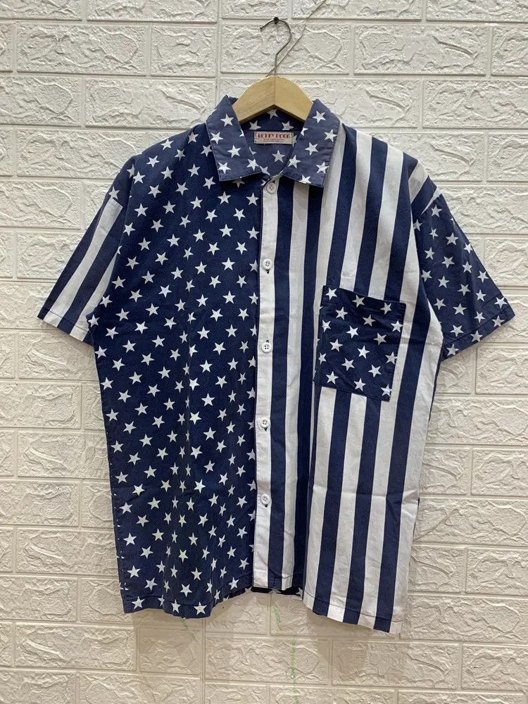Vintage Vintage betty boop sun faded star stripe button shirt rare Size US L / EU 52-54 / 3 - 14 Thumbnail