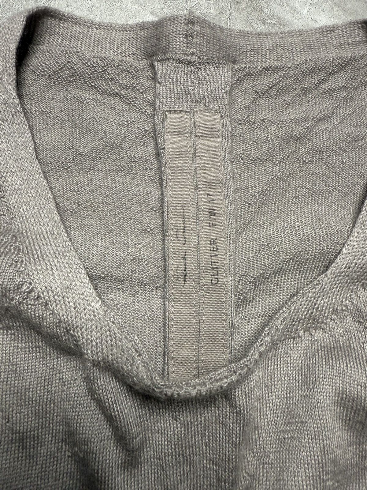 Rick Owens Rick Owens Glitter F/W17 Cashmere Oversized Sweater Textured Size US XS / EU 42 / 0 - 11 Thumbnail