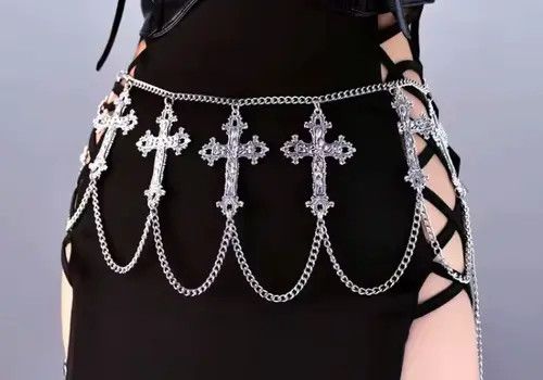 Other "Masumi x Meifa "cyberpunk Gothic Cross Waist Chain Size ONE SIZE - 8 Thumbnail
