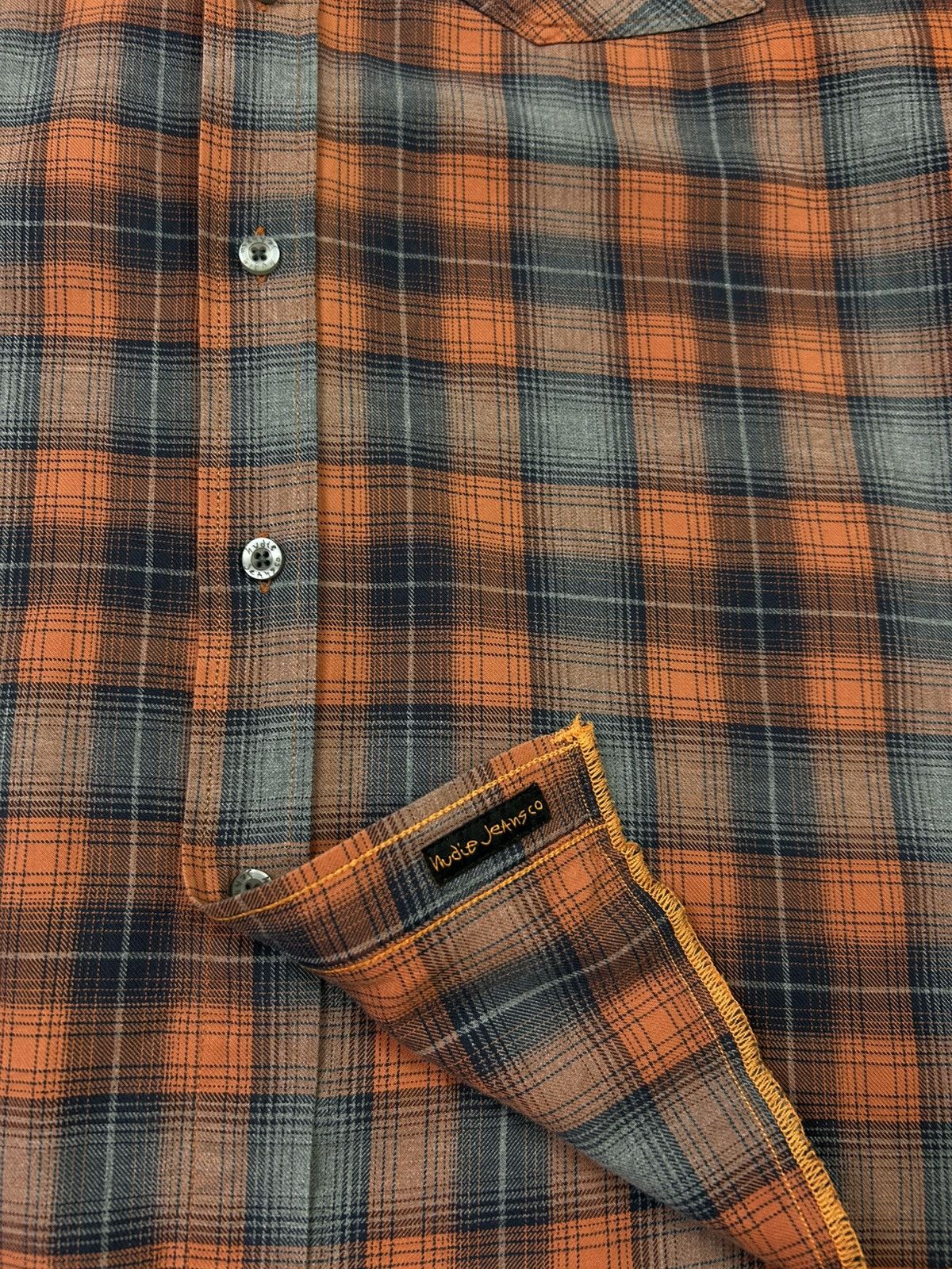 Nudie Jeans Nudie Jeans Long Sleeve Button-Up Checkered Flannel Shirt Size US M / EU 48-50 / 2 - 6 Thumbnail